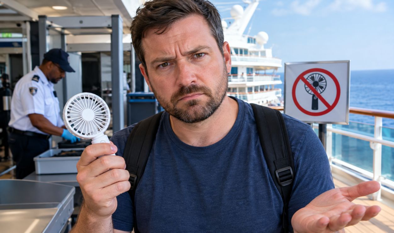 man on cruise