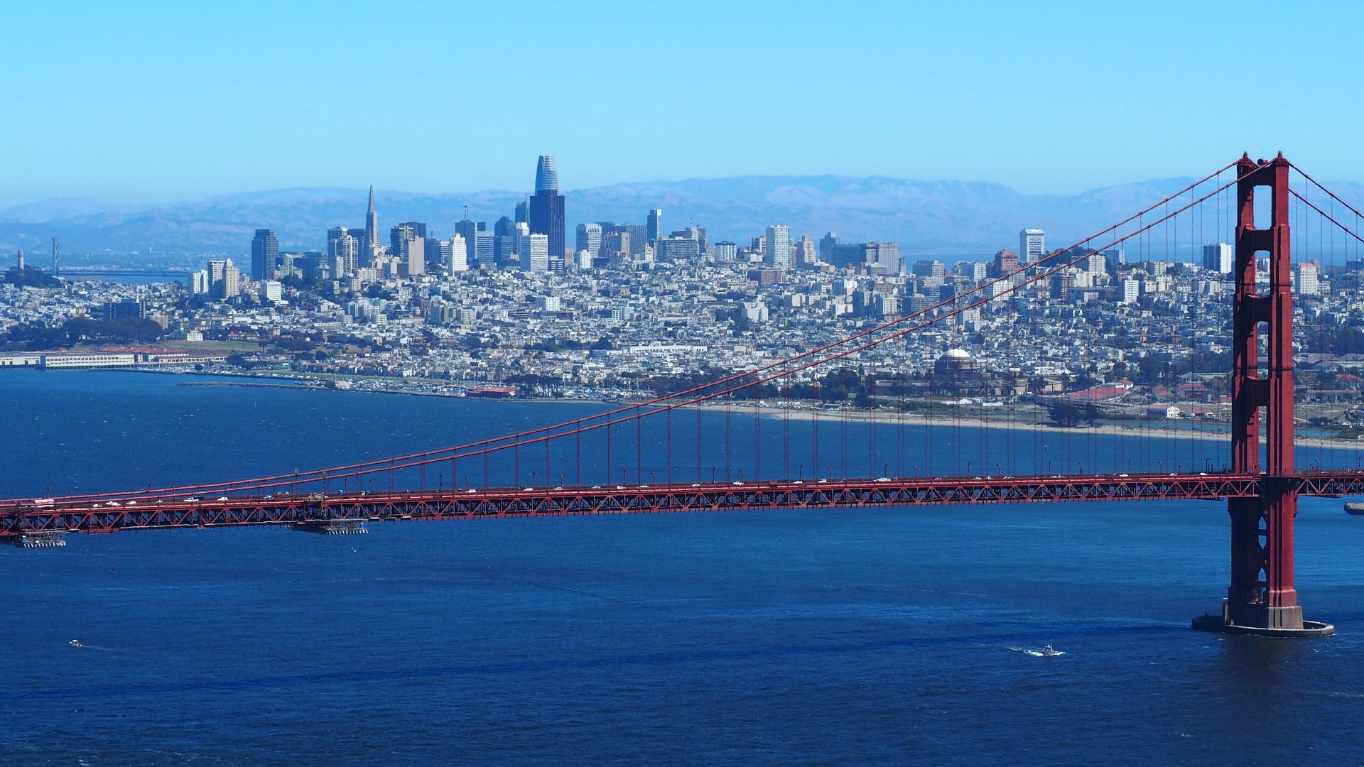 San Francisco from the Marin Headlands on August 22, 2022