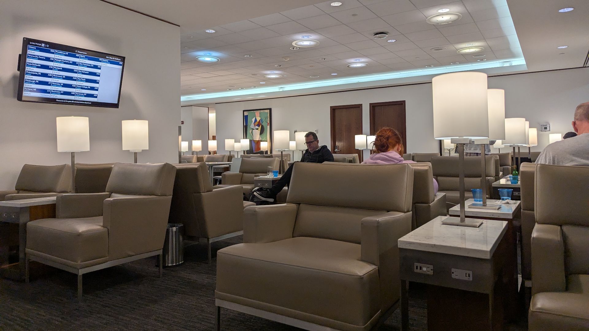 A United Club lounge