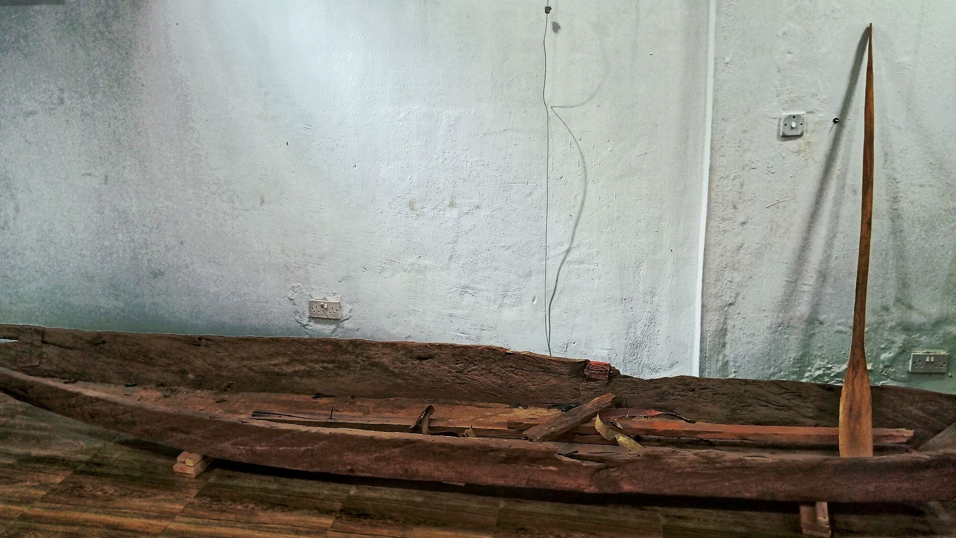 An olden days canoe collected from ugwu-oba fisherman