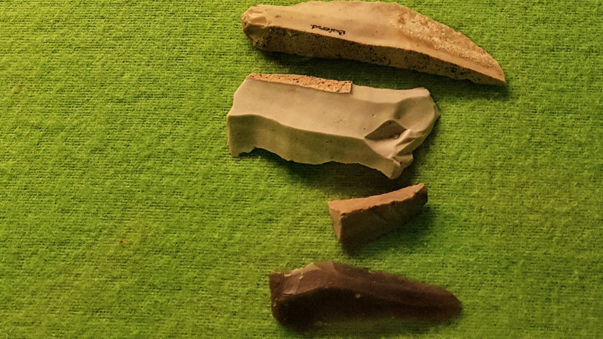 Ausstellung in der Burgschänke, Jungsteinzeit, ca. 5.000 Jahre alt.