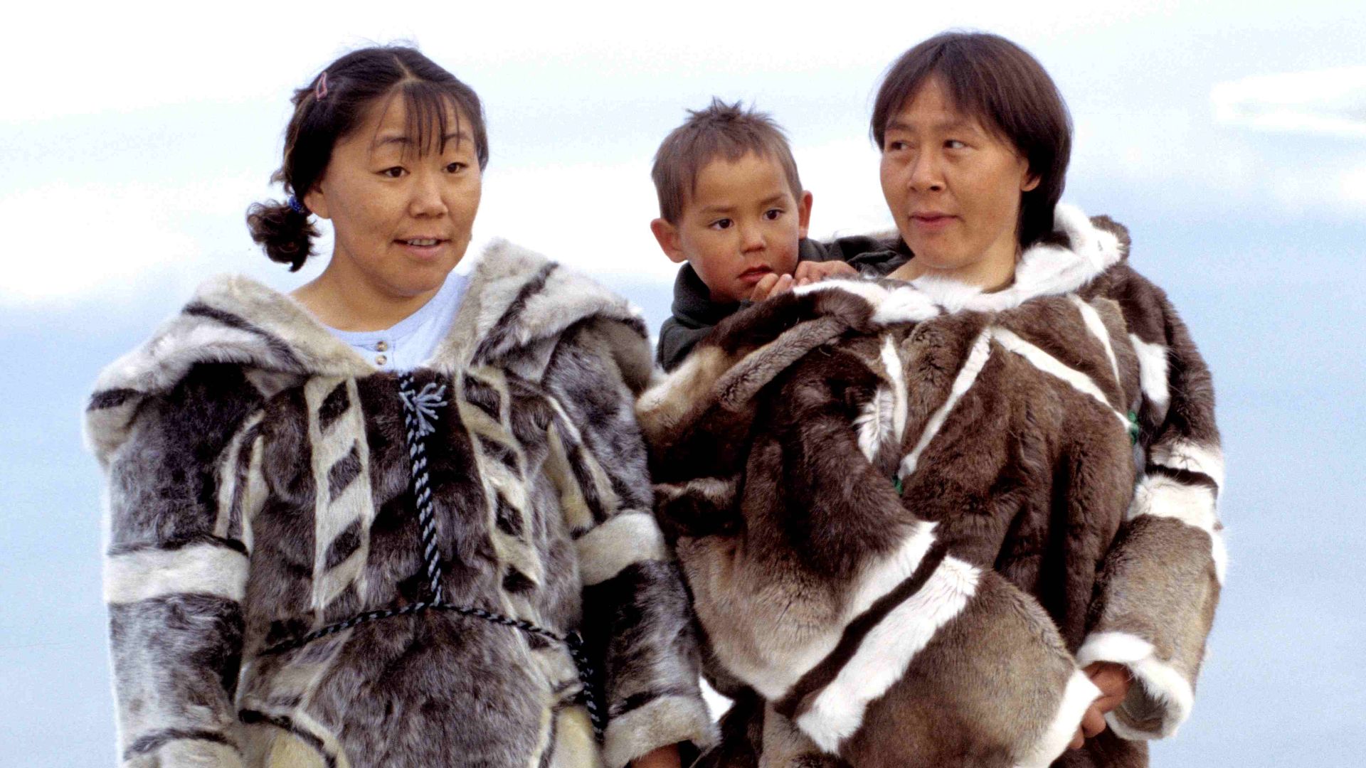 Traditional clothing; left: seal, right: caribou (Iglulik)