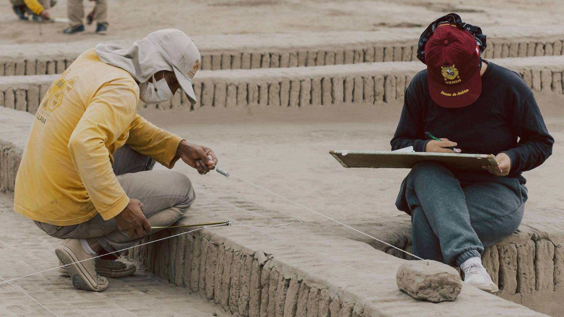 a group of people working on a construction site