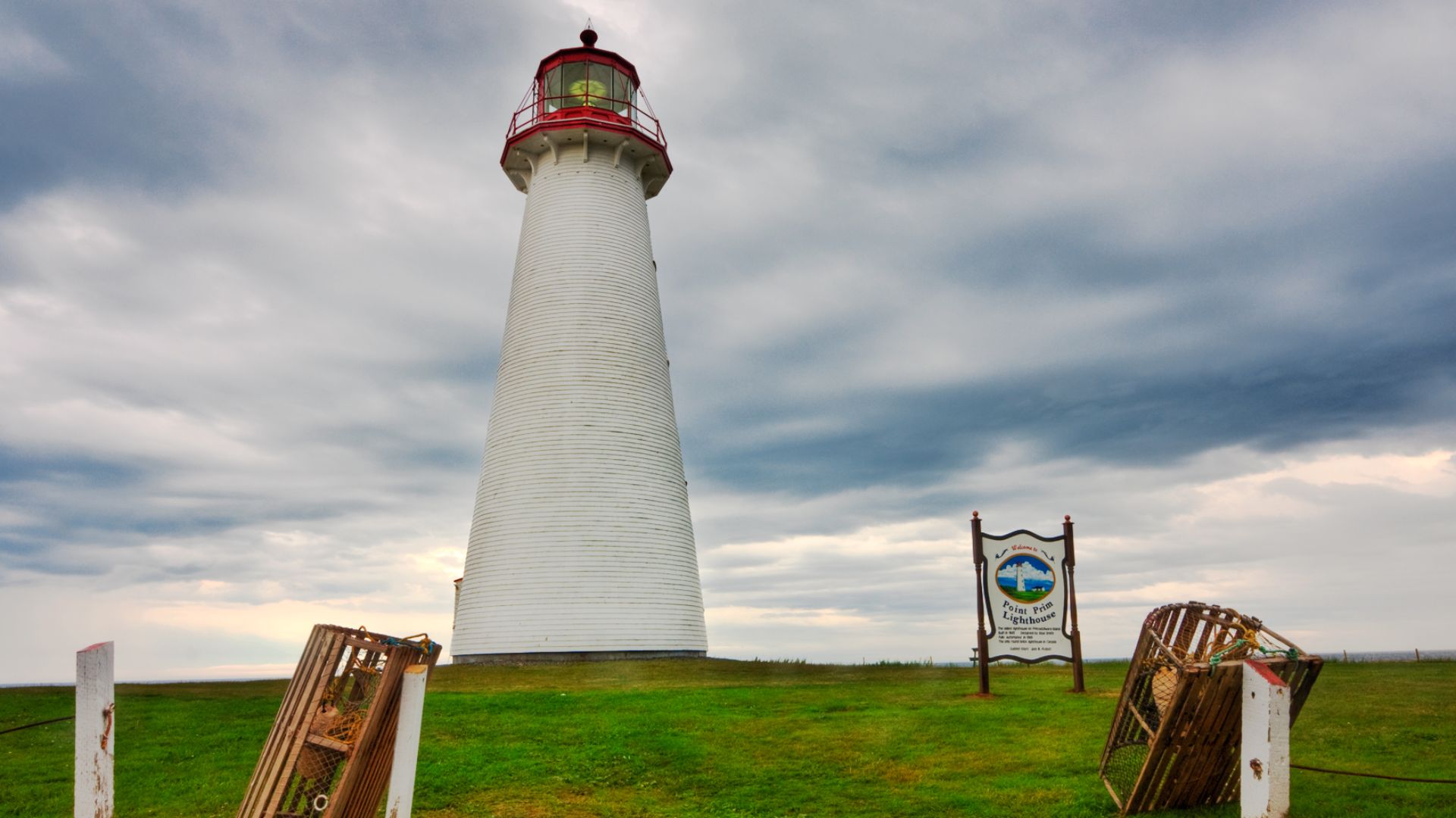 Point Prim Light Station in Prince Edward Island, Canada. HDR composite from multiple exposures.