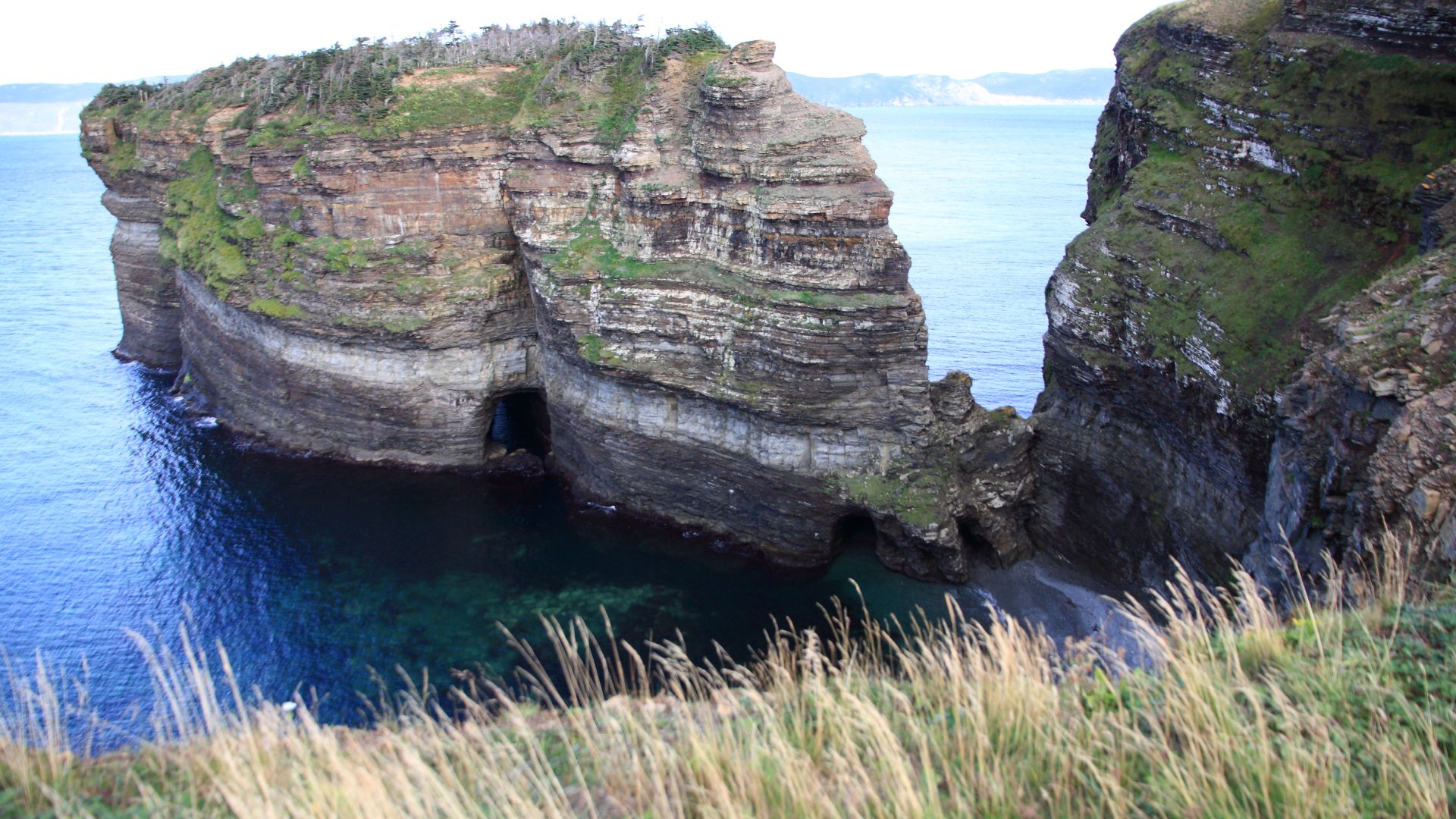 A rock formation on Bell Island, Newfoundland and Labrador