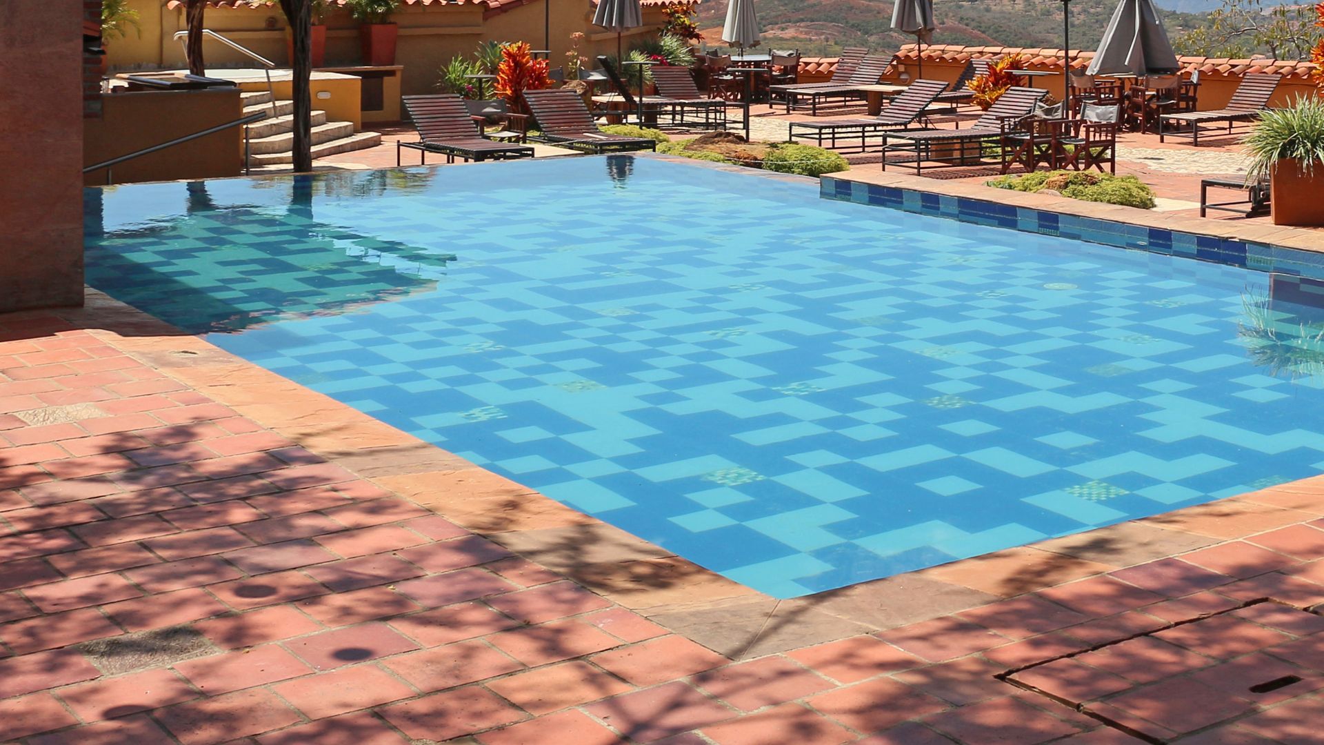 Swimming pool at Hotel Terra Barichara, Barichara, Colombia
