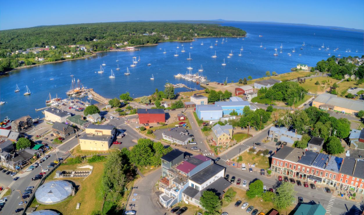 Belfast is a Small Town in Rural Maine during the Summer
