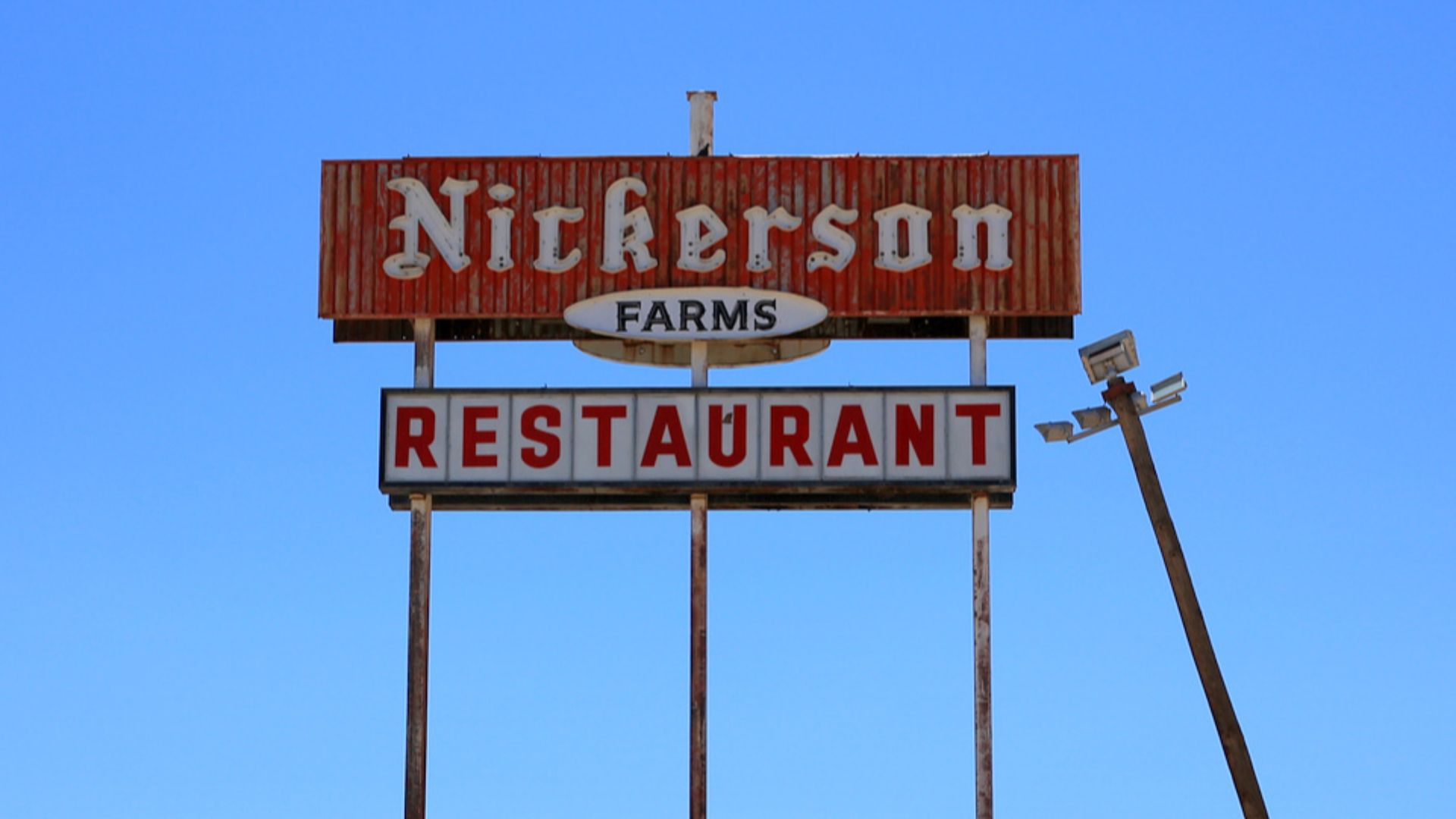 Nickerson Farms was an American roadside restaurant franchise that existed between the mid-1960s and the early 1980s.  It was distinguished by the red roof, such as the one that existed at the Picacho Peak location along I-10. After the restaurant closed,