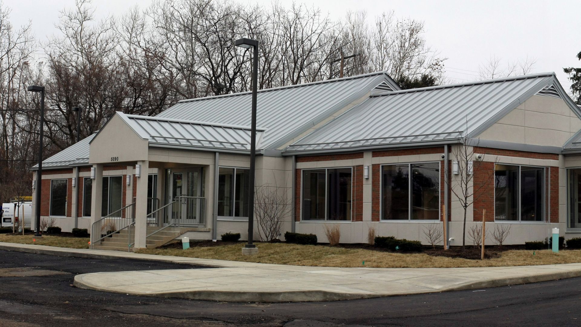 This building was originally constructed in 1949 as a Howard Johnson's Restaurant. It later became a Ground Round, and then