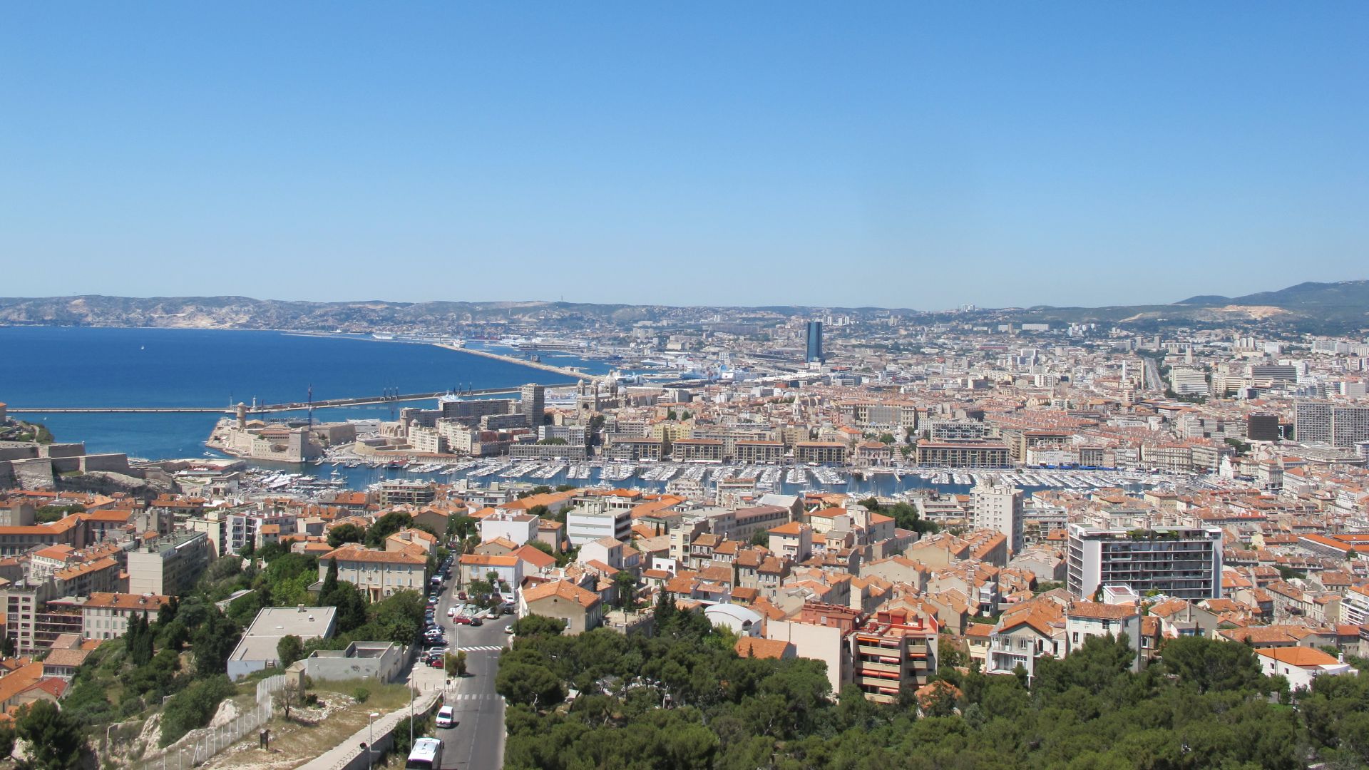 View of Marseille, France in June 2012
