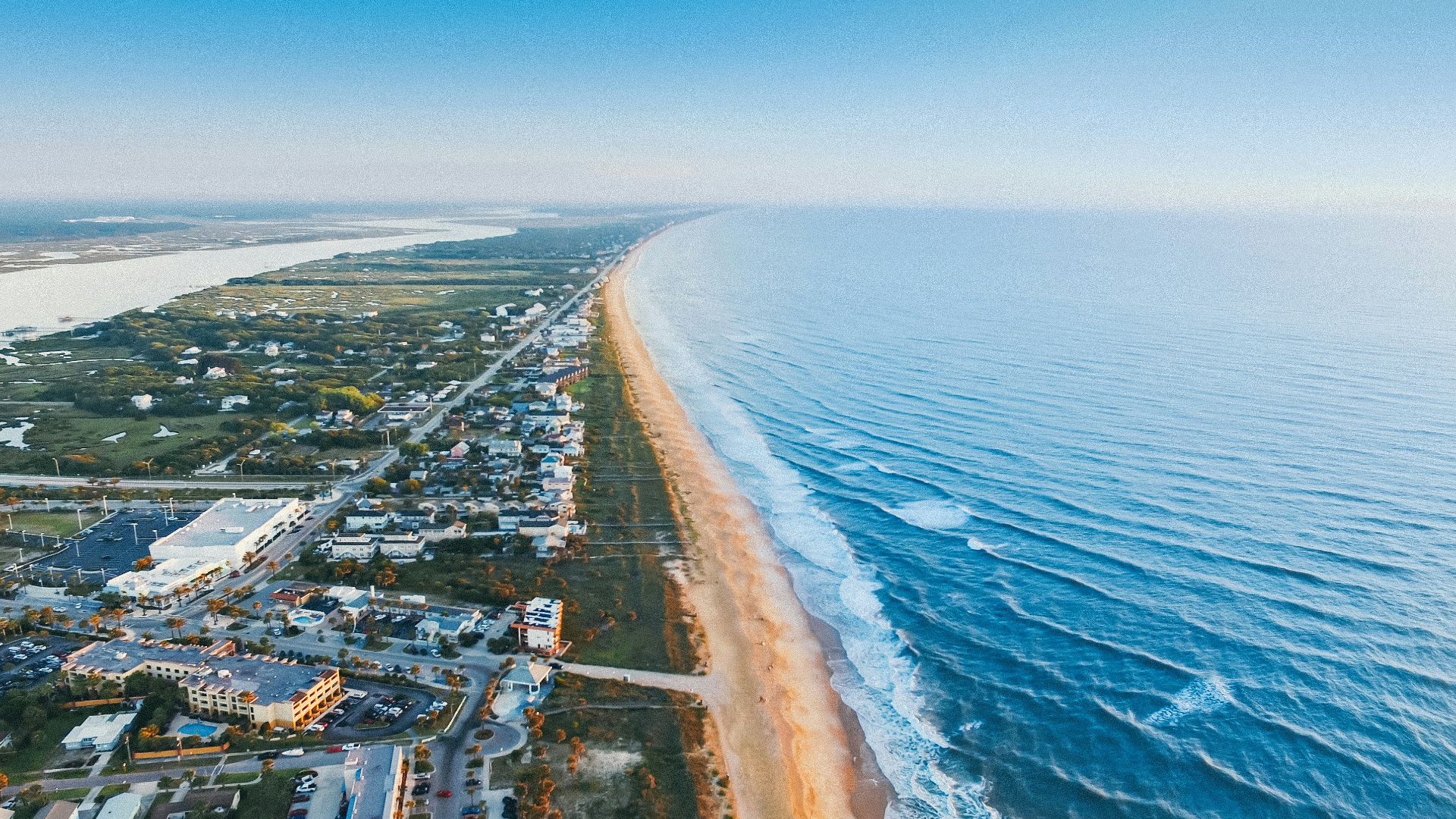 aerial photo of village