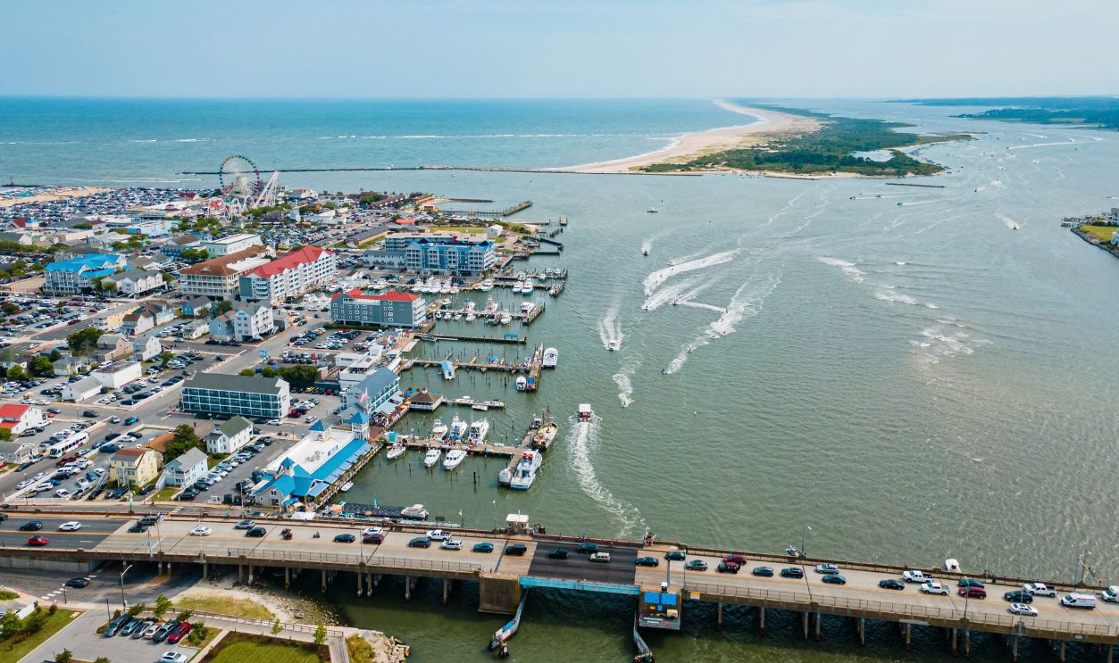 Ocean City, beautiful beach, sun and sand, resort town, vacation, Maryland, United States