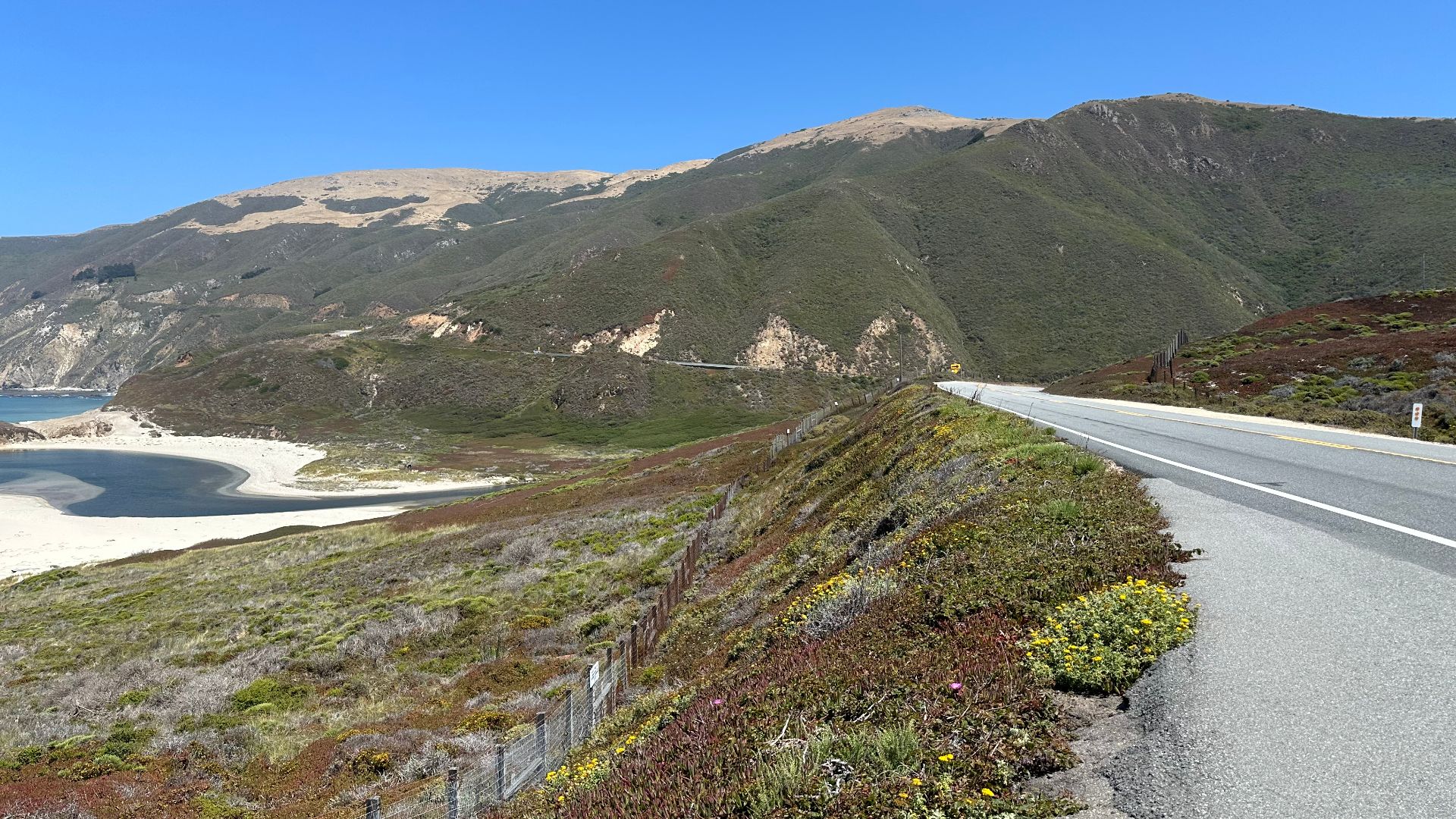 Mountains near the little sur river.