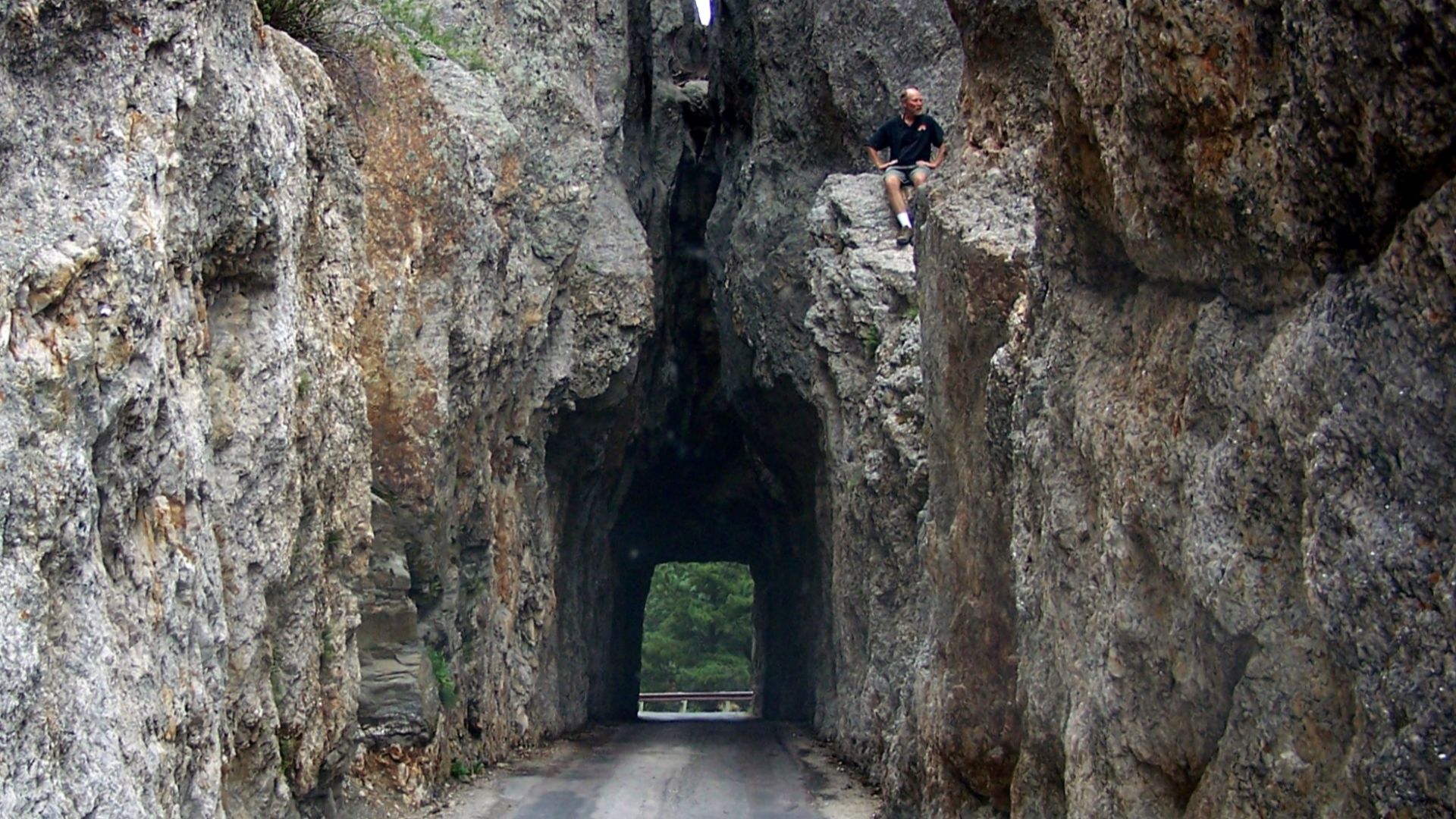 Needles Eye Tunnel on South Dakota Highway 87.