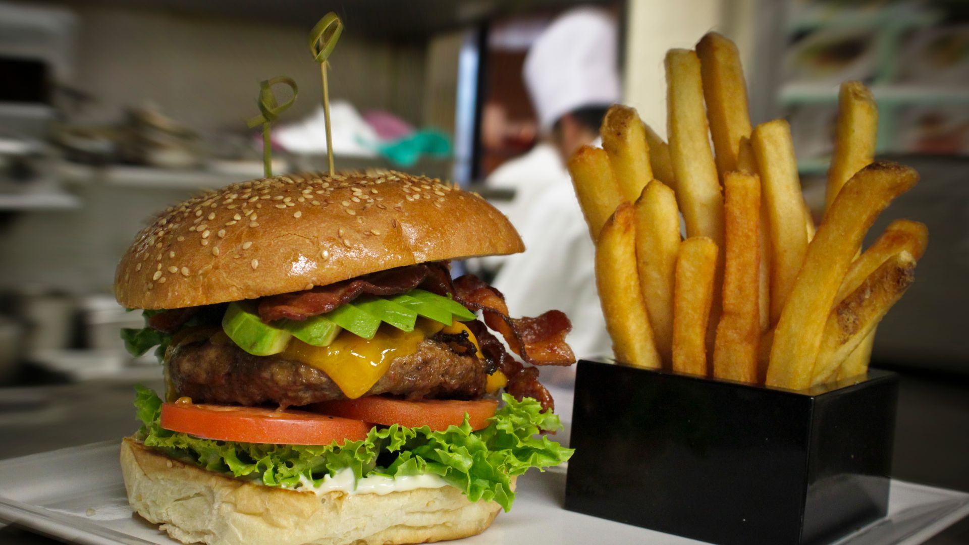 A look at the Certified Angus Beef Burger from the Cafe Pacifica Restaurant in the Pan Pacific Vancouver.

For more information visit <a href=