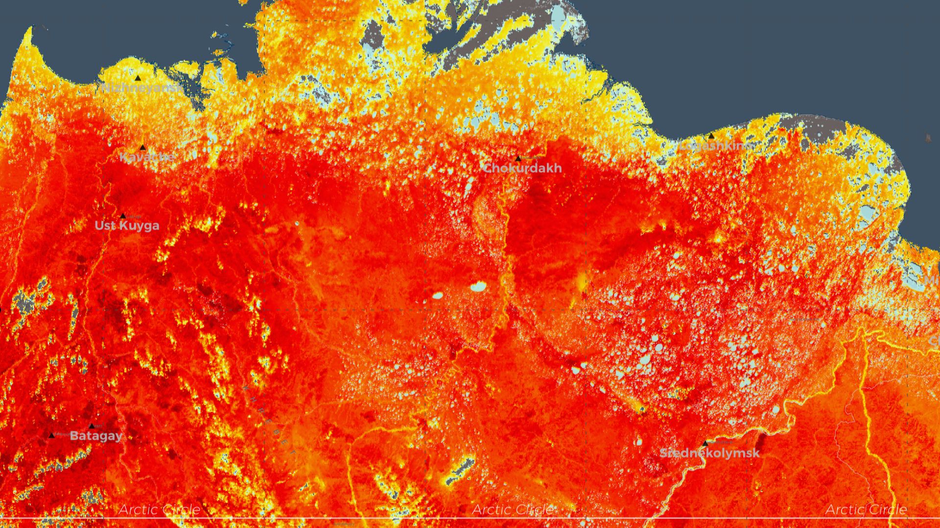 Siberia is experiencing its second heatwave of 2020. Many historical temperature records have been broken, including in Verchojansk (according to unverified reports) – a town in the east of Siberia known for its exceptionally cold winters – which broke it