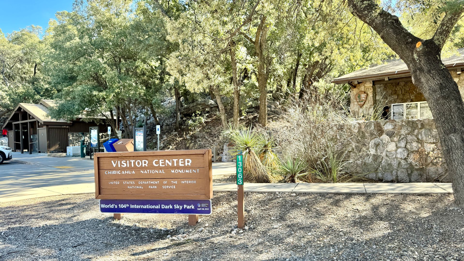 Built in 1935 as a Rustic structure, this stone building was designed by Robert W. Albers and Cecil J. Doty and constructed by the New Deal-era Civil Conservation Corps (CCC) to serve as the visitor center for Chiricahua National Monument, established in