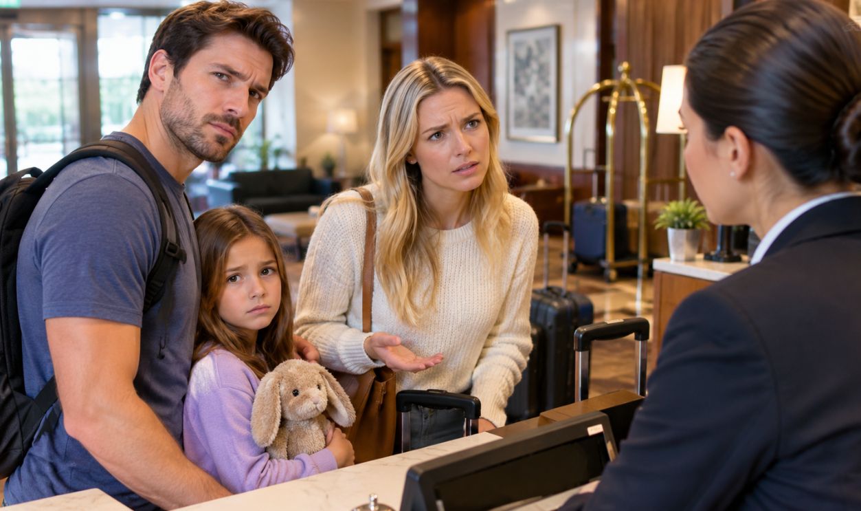 Tense Hotel Check-In Conversation