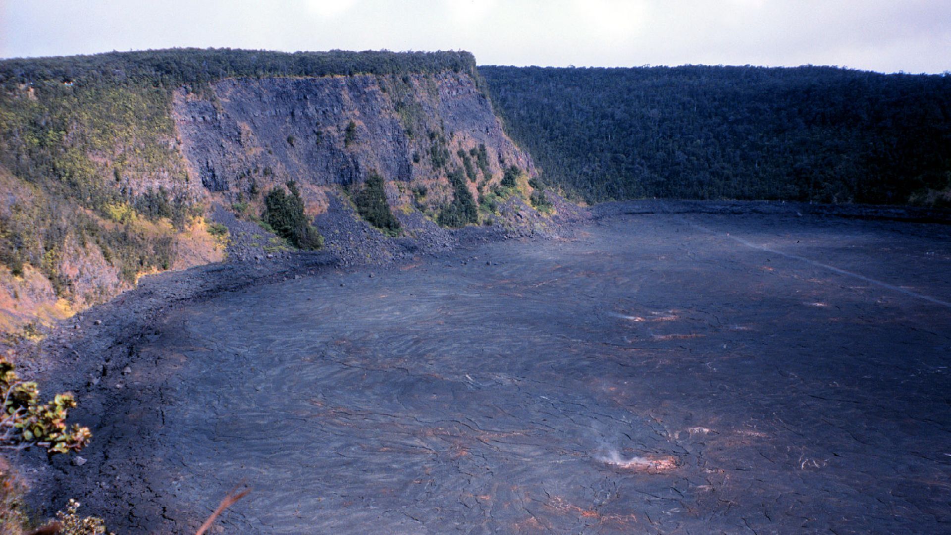 Kilauea Iki Crater landscape, Hawaii Volcanoes National Park.