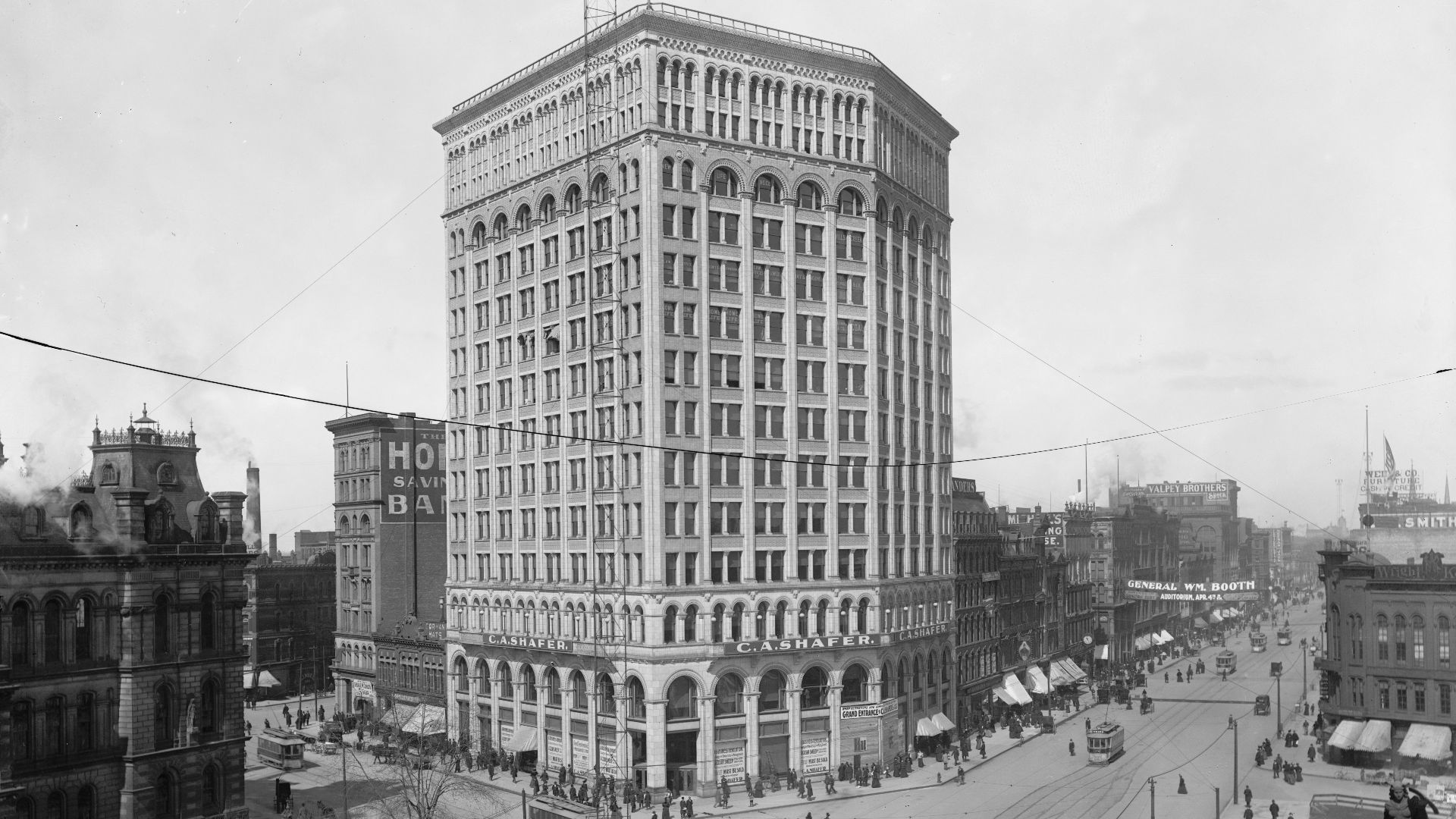 Majestic Building, Detroit. 1890s. Note