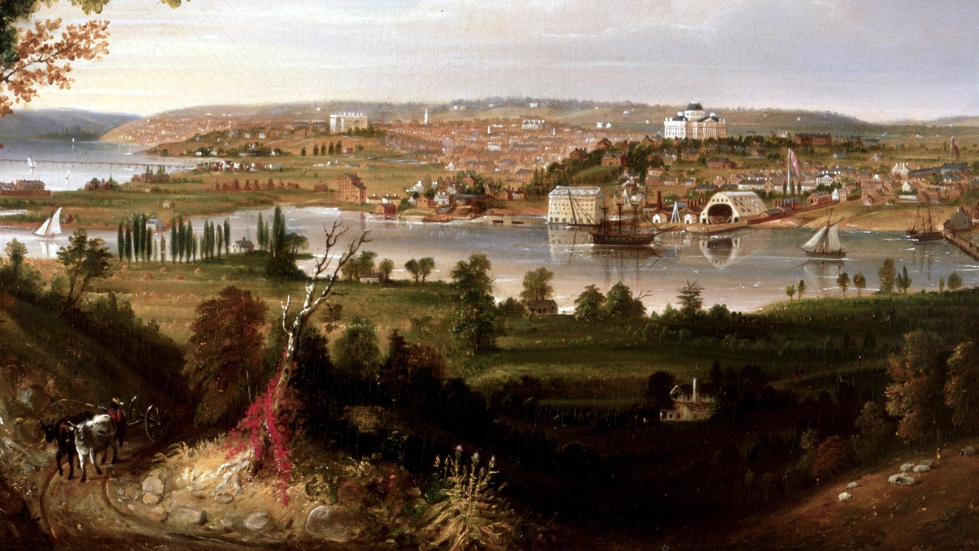 File:City of Washington from Beyond the Navy Yard by George Cooke, 1833.jpg