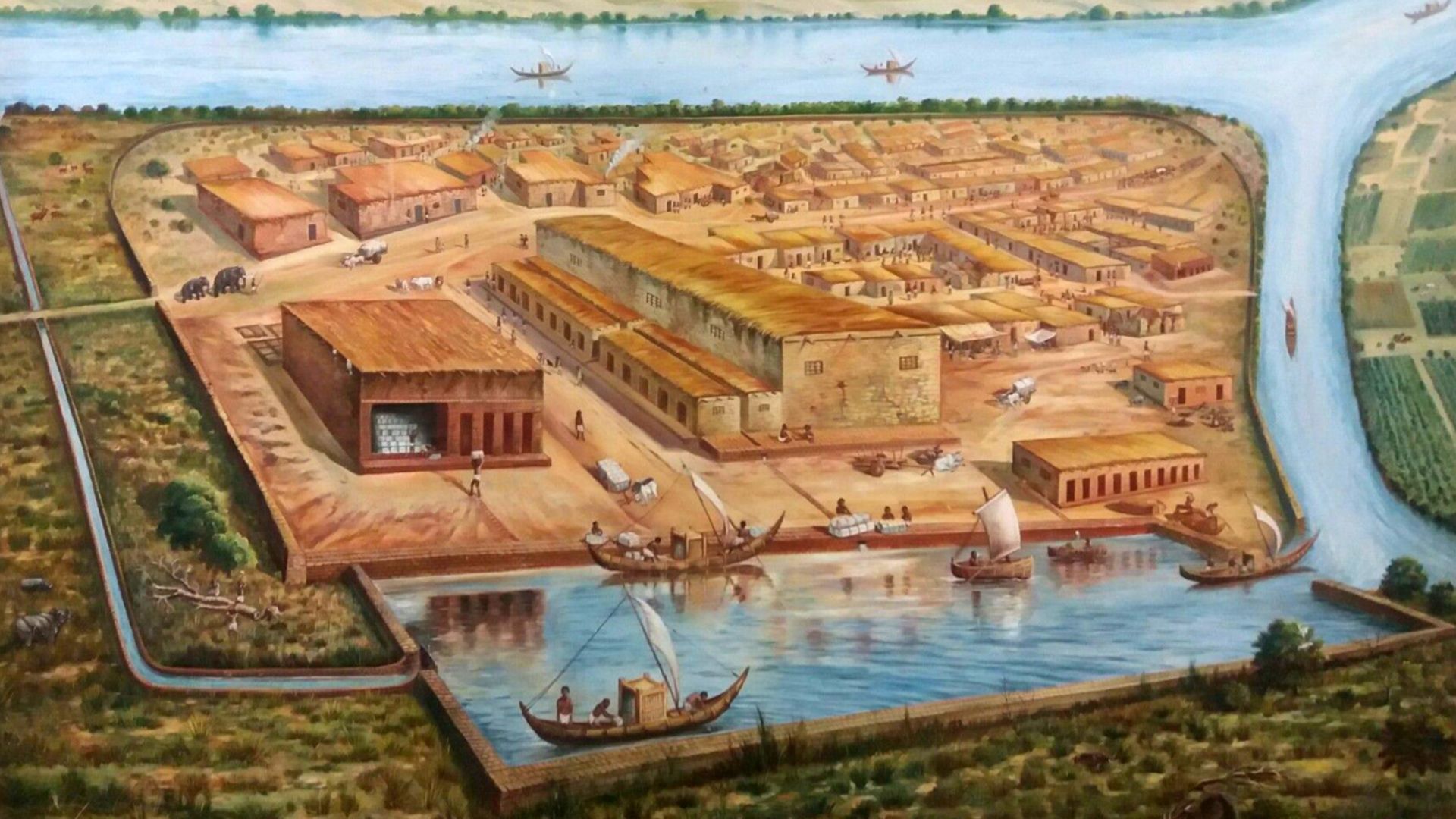 File:Lothal-reconstruction India bronze age (XXIV-XV centuries BC).jpg