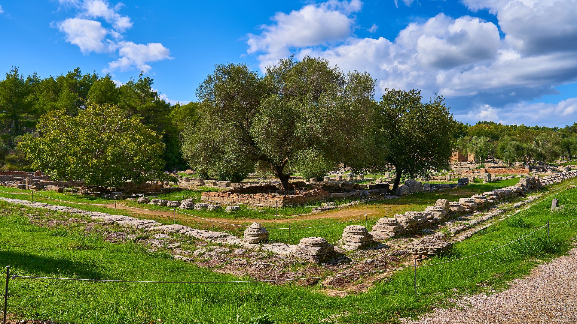 File:Remains of the Leonidaion in Olympia on October 14, 2020.jpg