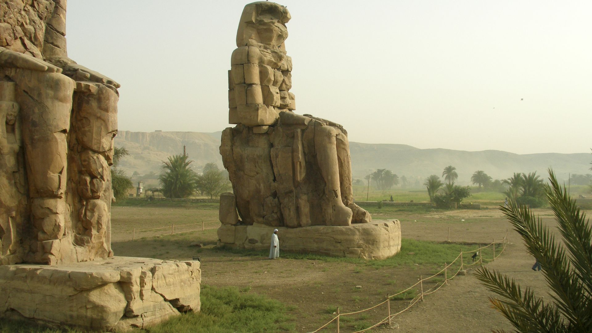 File:Thebes, Egypt, The Colossi of Memnon, Ancient Egypt.jpg