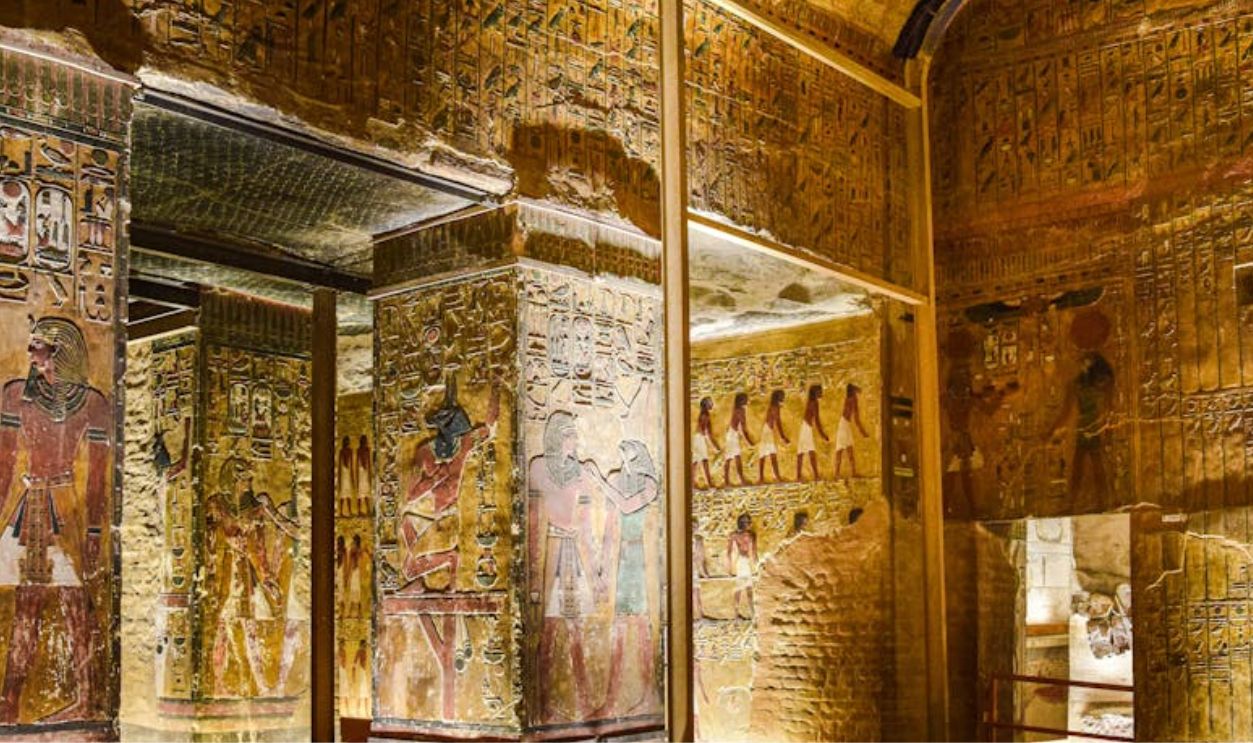 Tomb of Seti I with Carvings and Decorations in Egypt