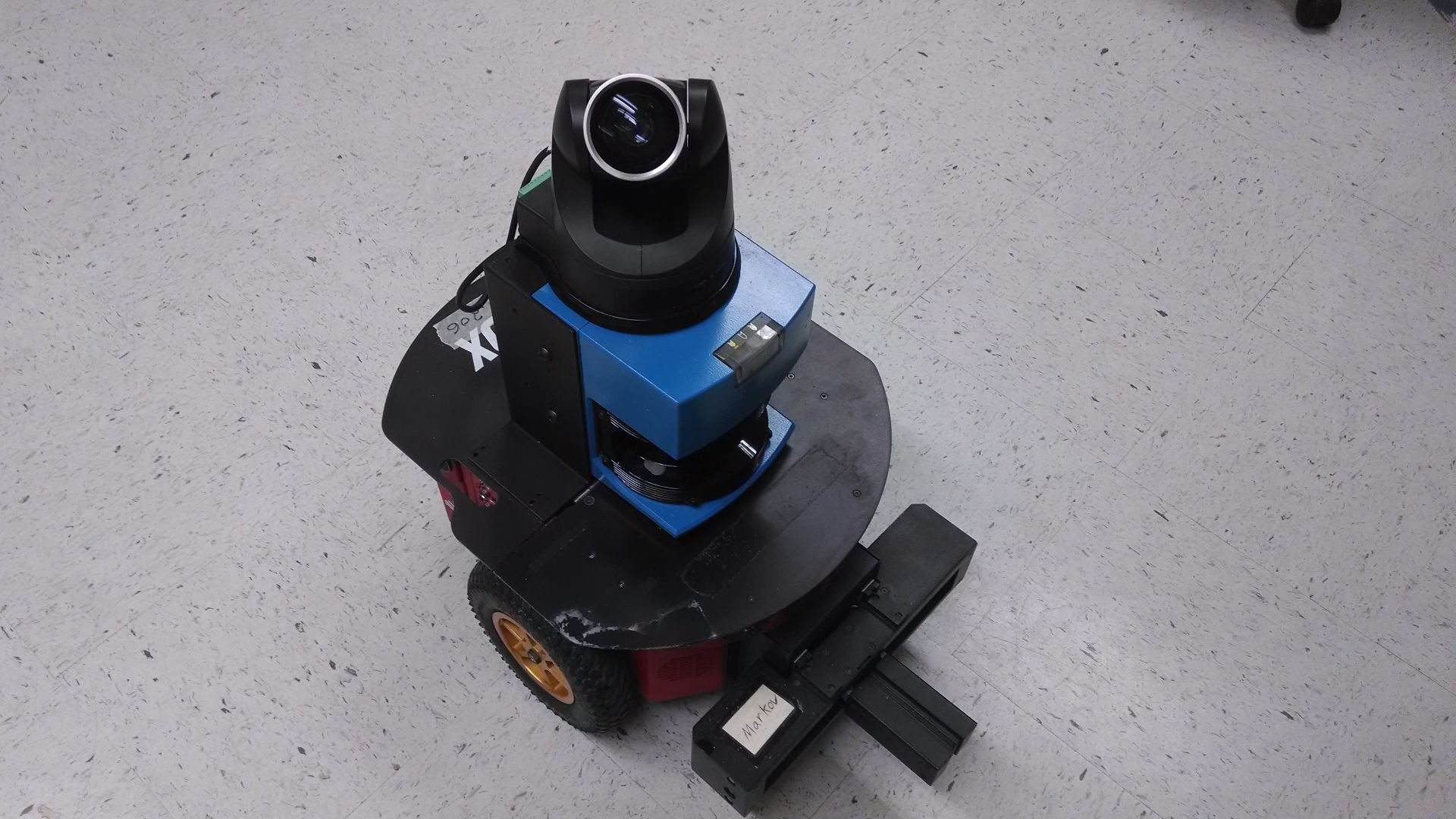 File:Robot with laser scanner, PTZ camera, gripper.jpg