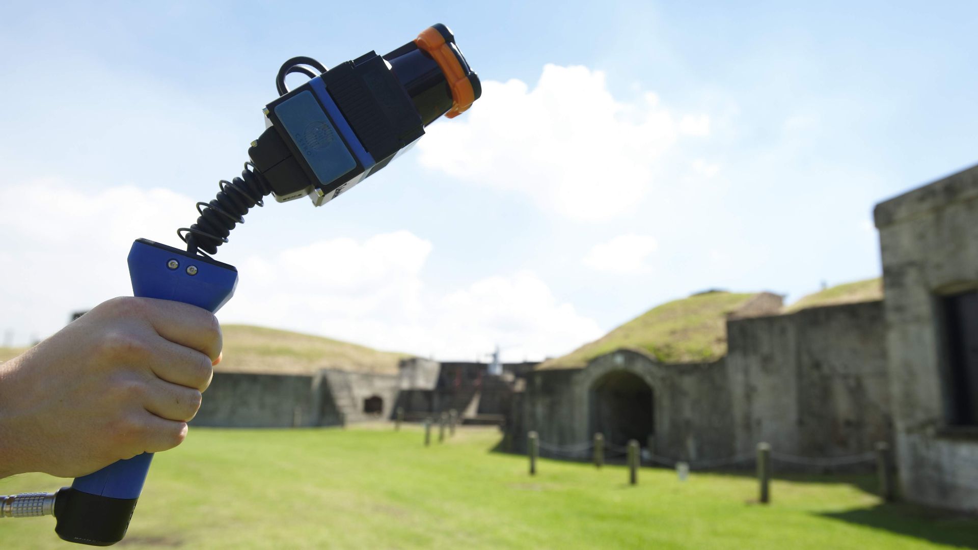 File:CSIRO ScienceImage 1881 Zebedee scanner in use at a historic location.jpg