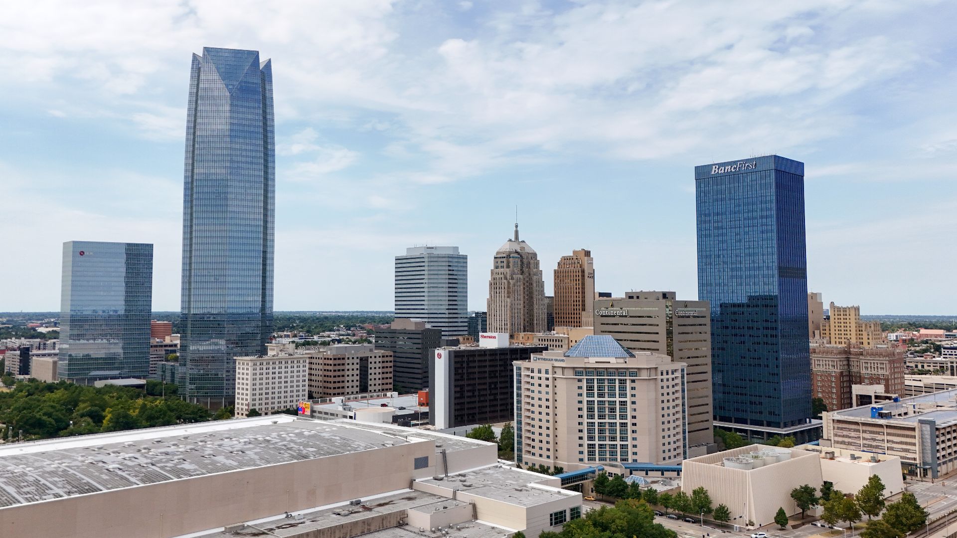 File:Oklahoma City skyline from drone.jpg