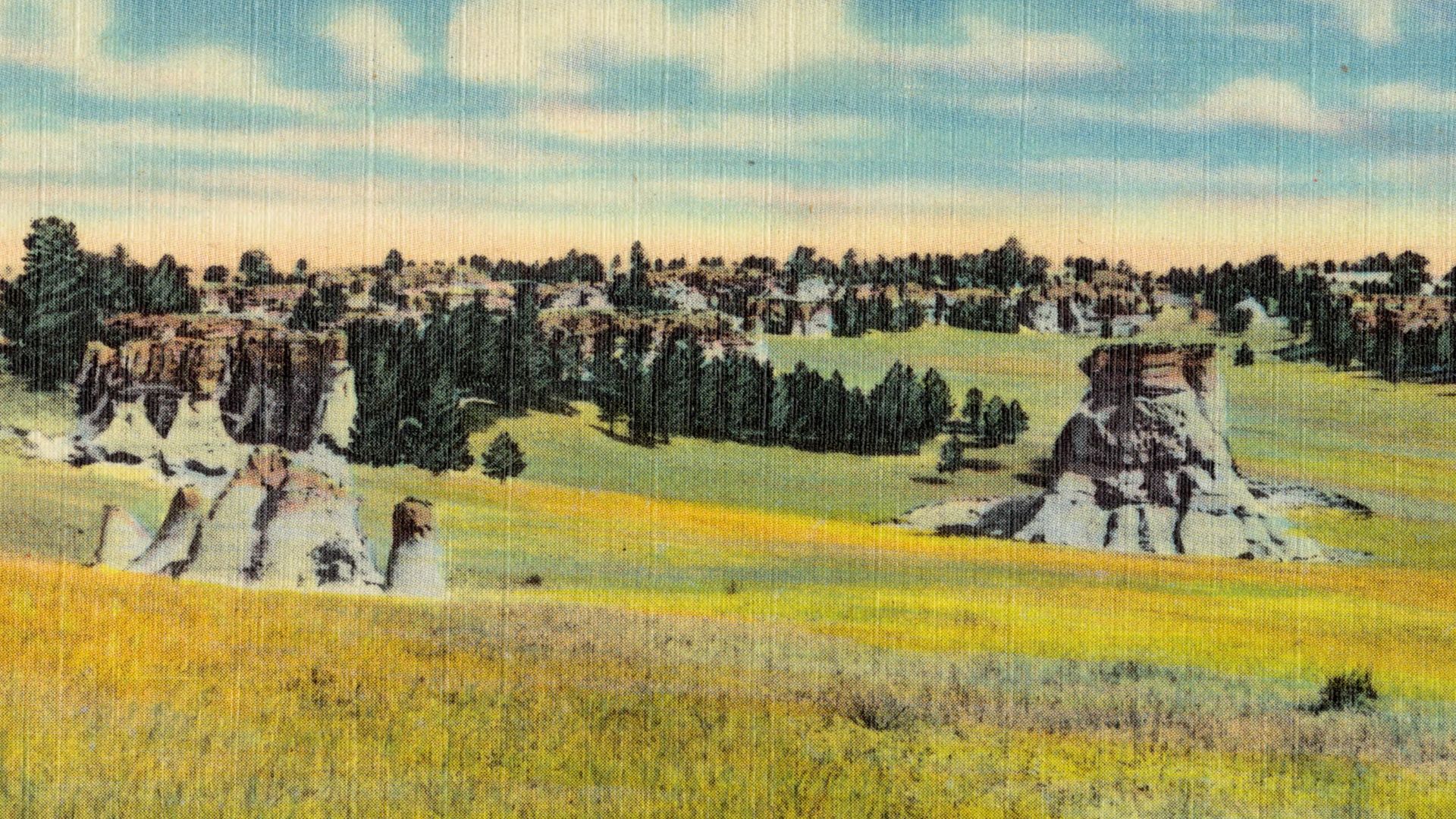 File:Medicine Rocks off Highway 7, Southeastern Montana (84370).jpg