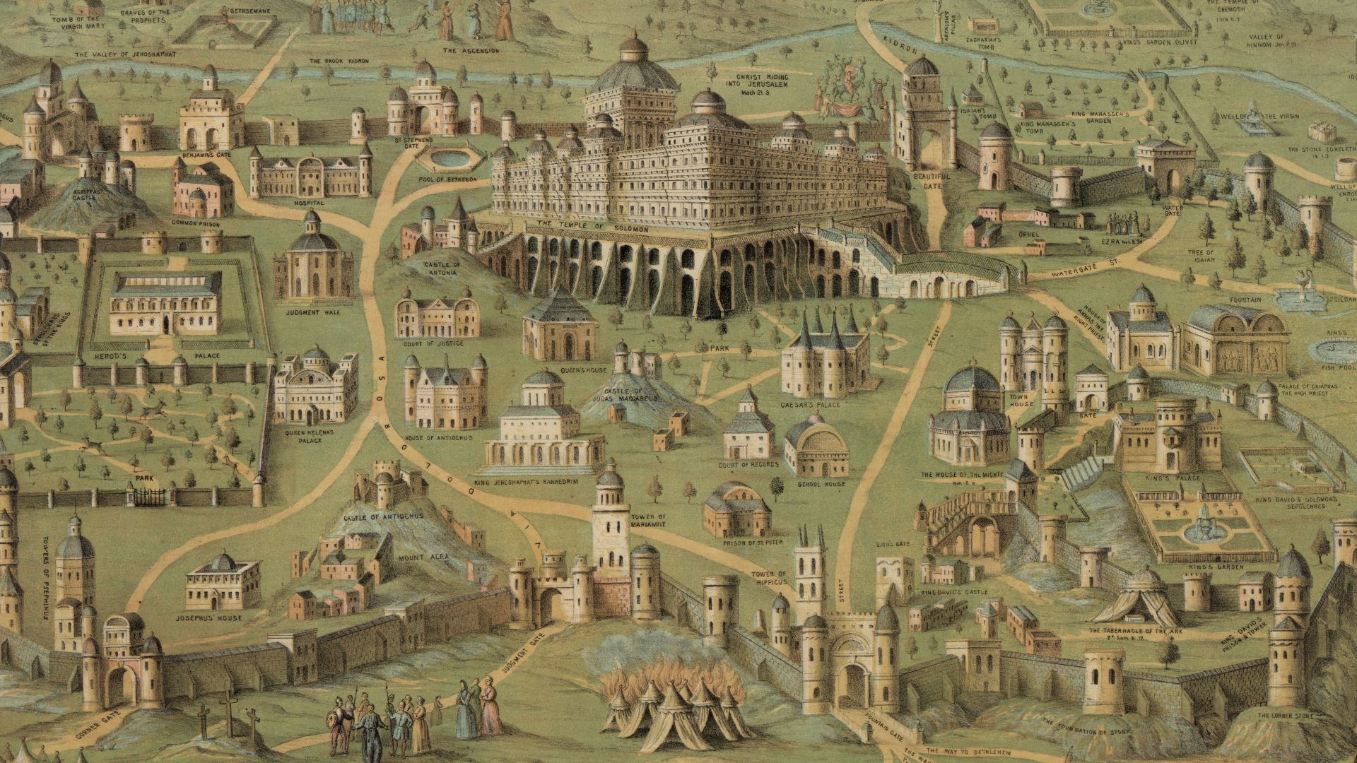 File:The ancient city of Jerusalem with Solomon's Temple LCCN2003674196.jpg