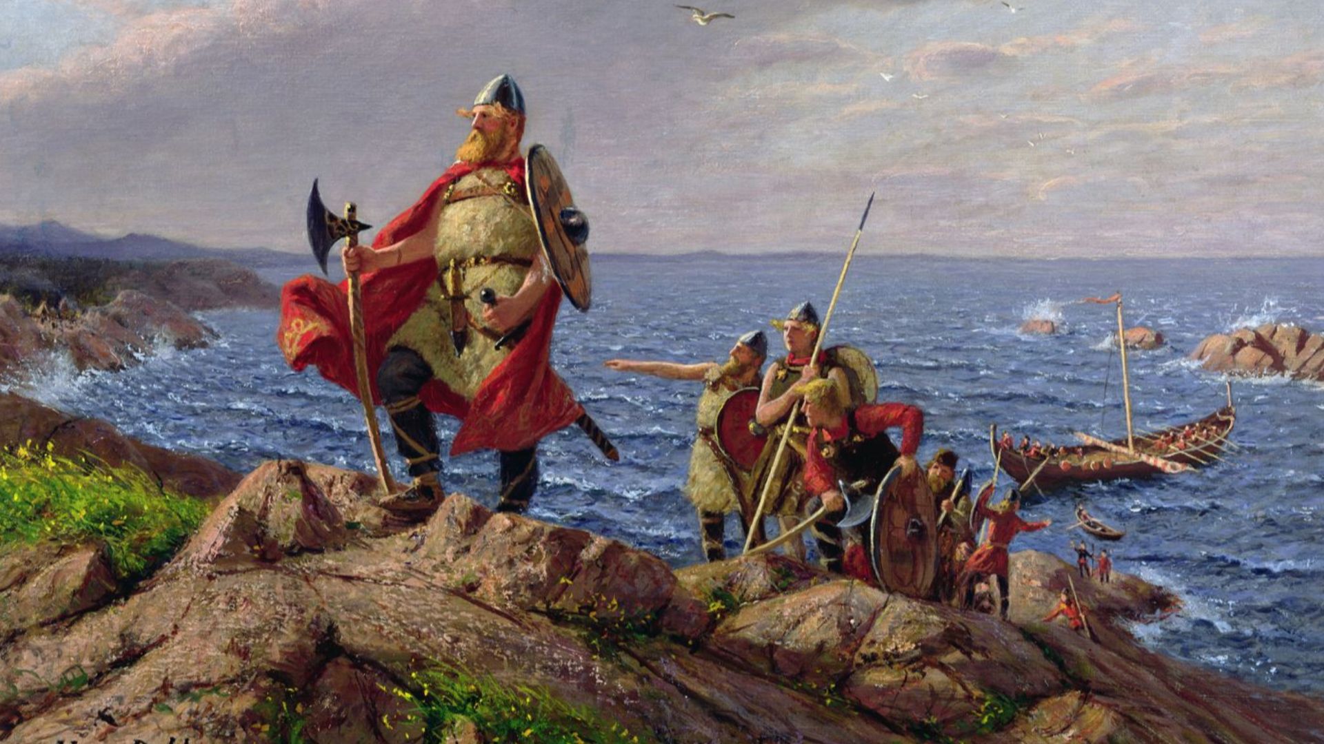 File:Leif Erikson Discovers America Hans Dahl.jpg