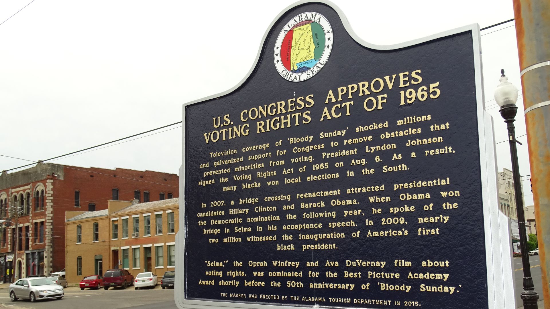 File:Public Plaque on Voting Rights Act - Selma - Alabama - USA (33594660934).jpg