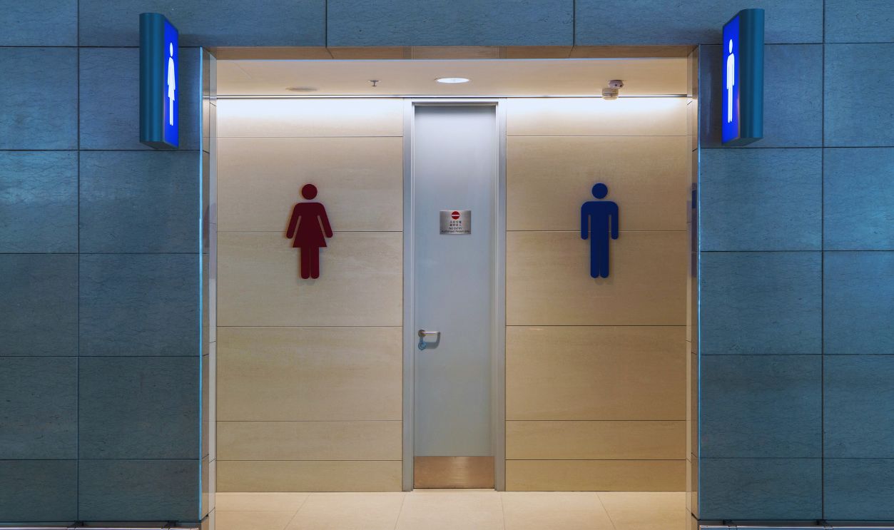 men and women restroom