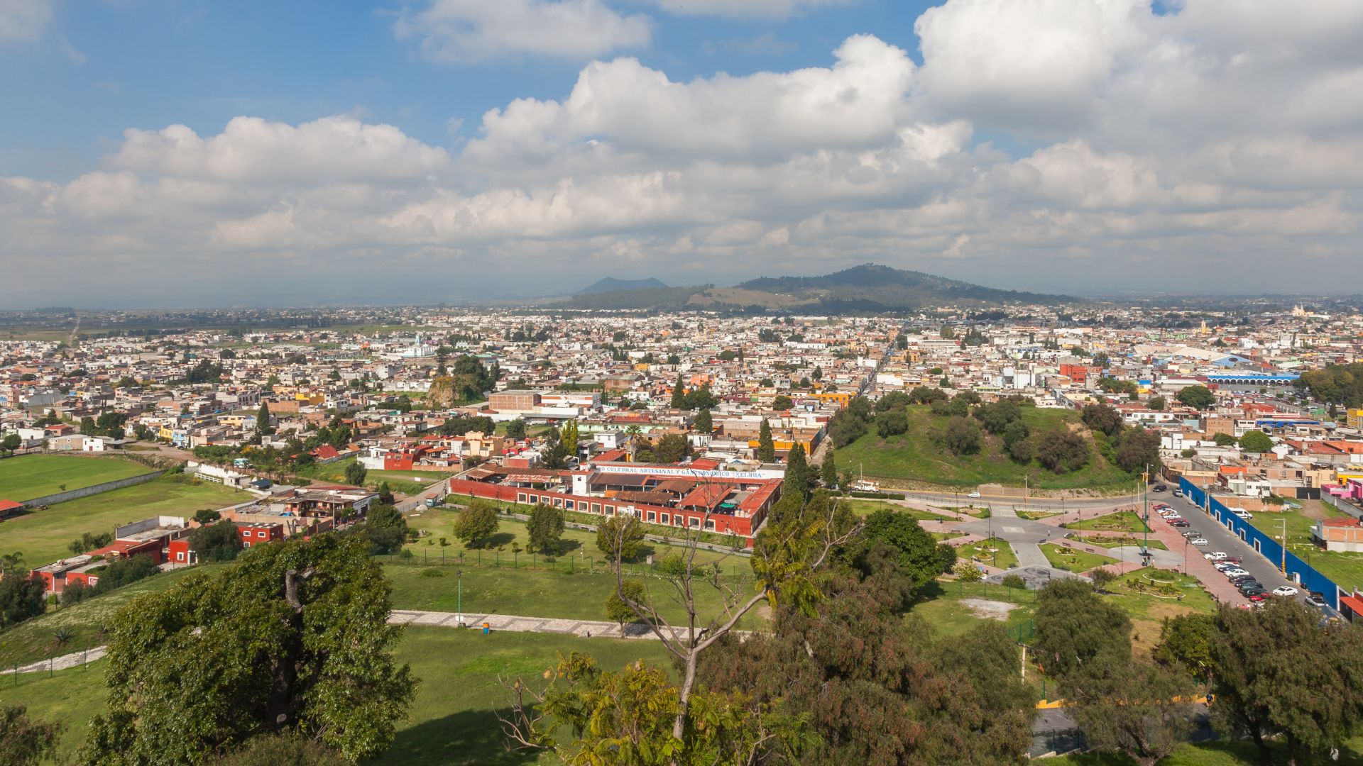 View of Cholula, Puebla, Mexico