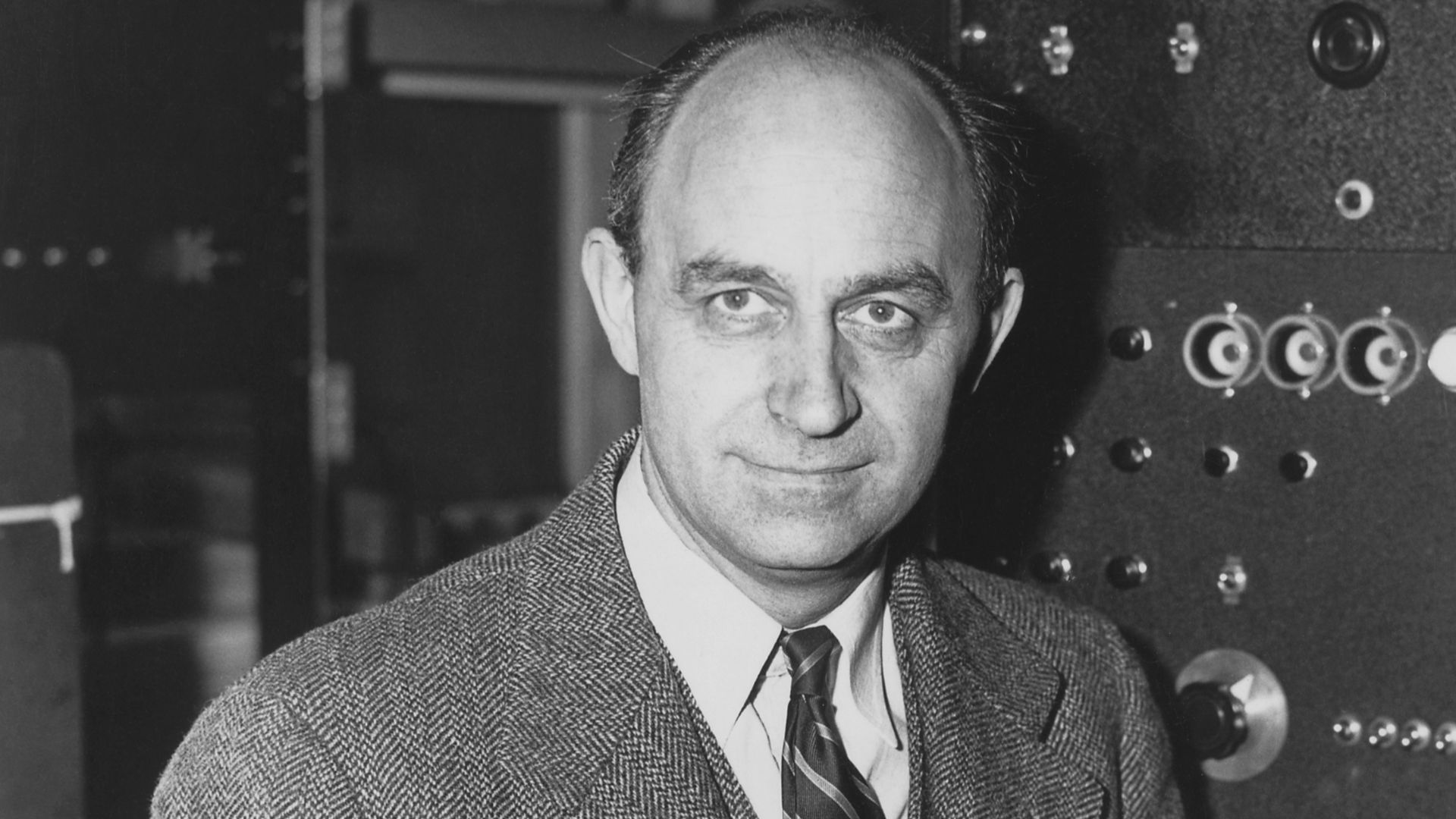 Enrico Fermi, Italian-American physicist, received the 1938 Nobel Prize in physics for identifying new elements and discovering nuclear reactions by his method of nuclear irradiation and bombardment. He was born in Rome, Italy, on September 29, 1901, and died in Chicago, Illinois, on November 28, 1954.