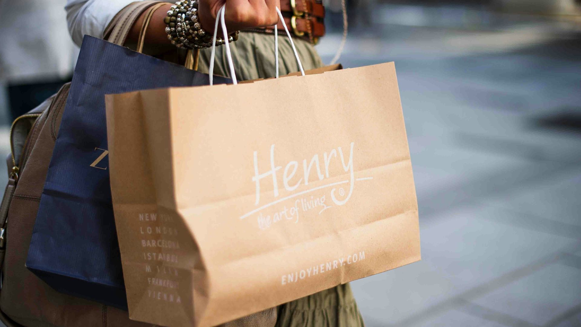 brown Henry paper bag