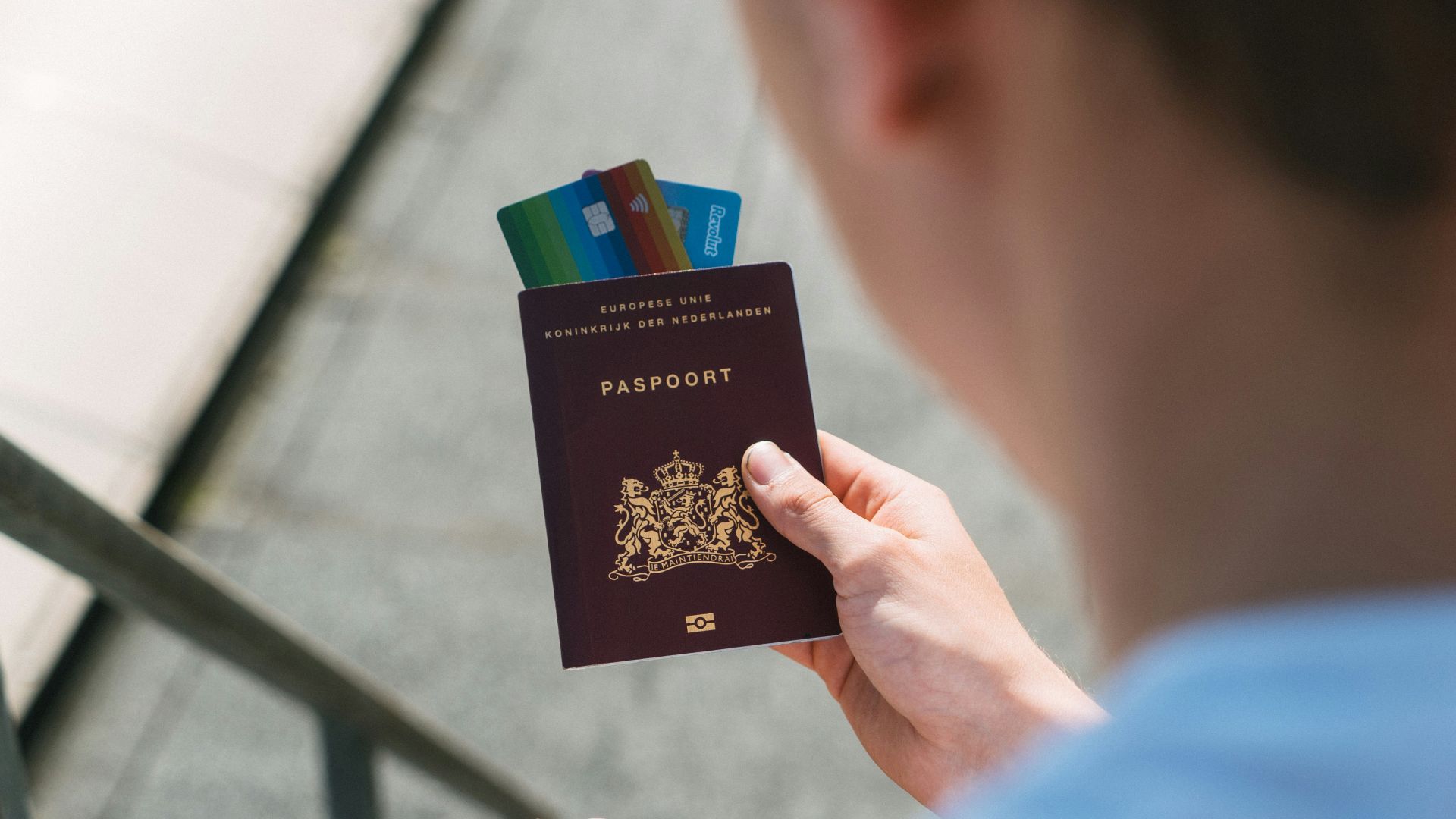 person holding black and white card