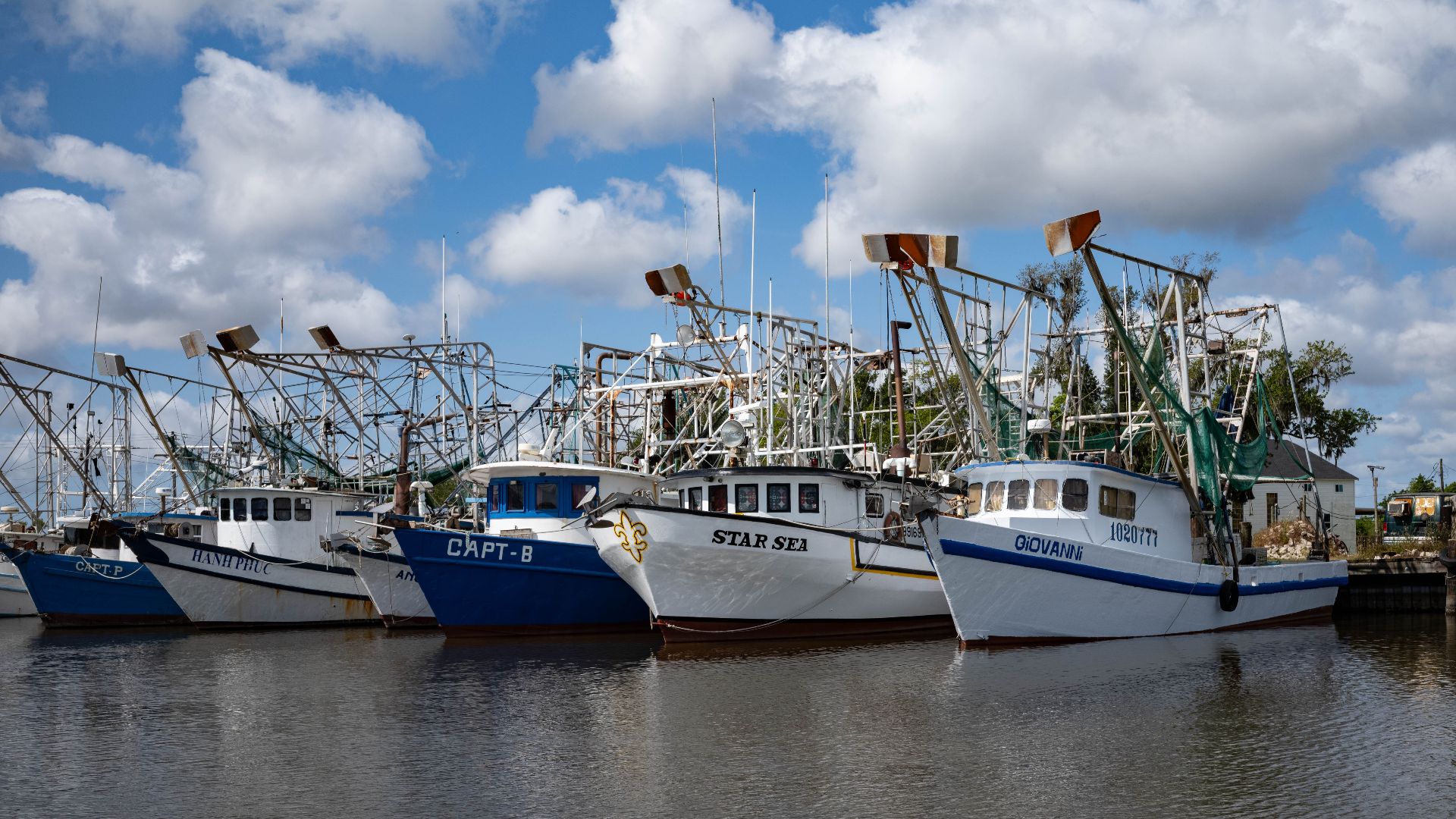 Dulac, Louisiana - Fishing boats - April 2024