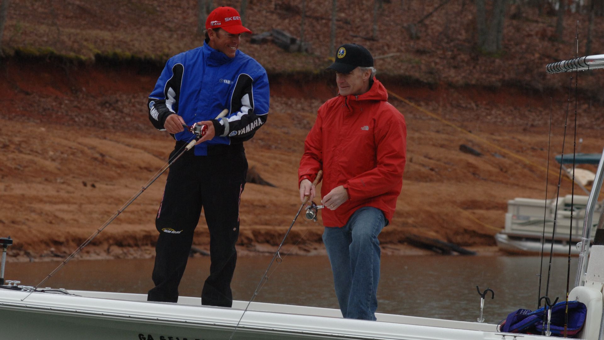 Complete assignment is listed as: Subject: Activities at the Bassmasters Classic professional fishing tournament, [Lake Hartwell,] Greenville, South Carolina, with Secretary Dirk Kempthorne [among the attendees] Photographer: Tami Heilemann--Interior Staff