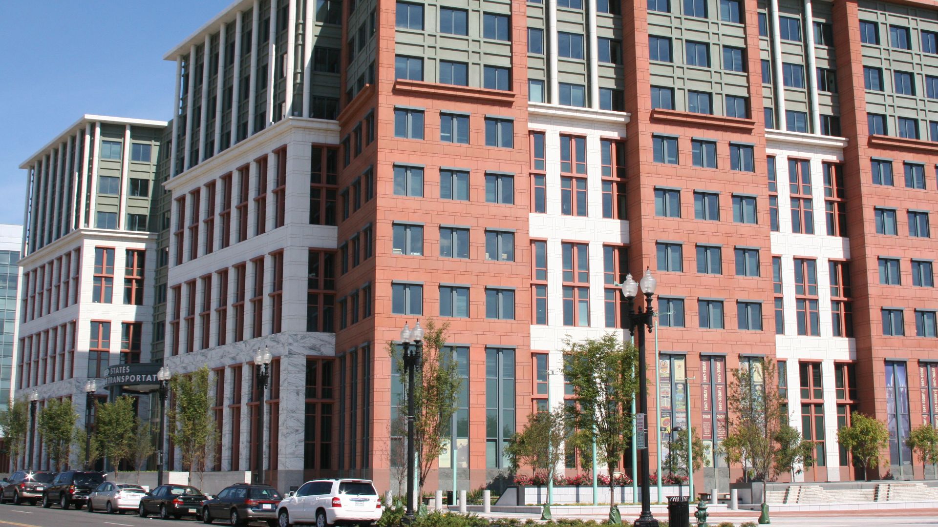 U.S. Department of Transportation headquarters - new building opened in Spring 2007 in Southeast Washington, near the Navy Yard and the new Nationals Ballpark.