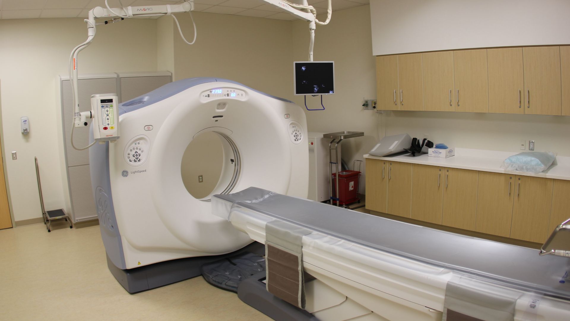 GE LightSpeed CT scanner at Open House, Monroeville, Pennsylvania