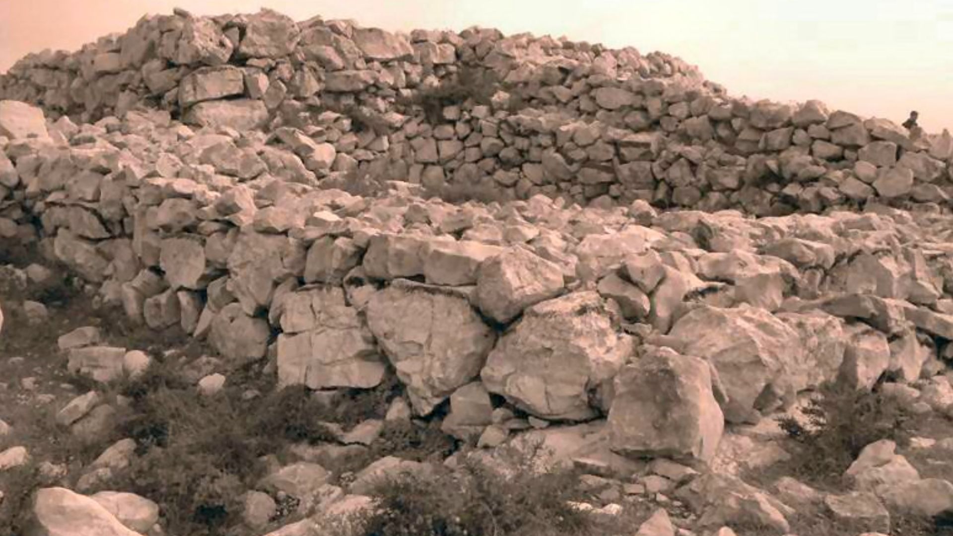 The ramp leading up to the altar on Mount Ebal