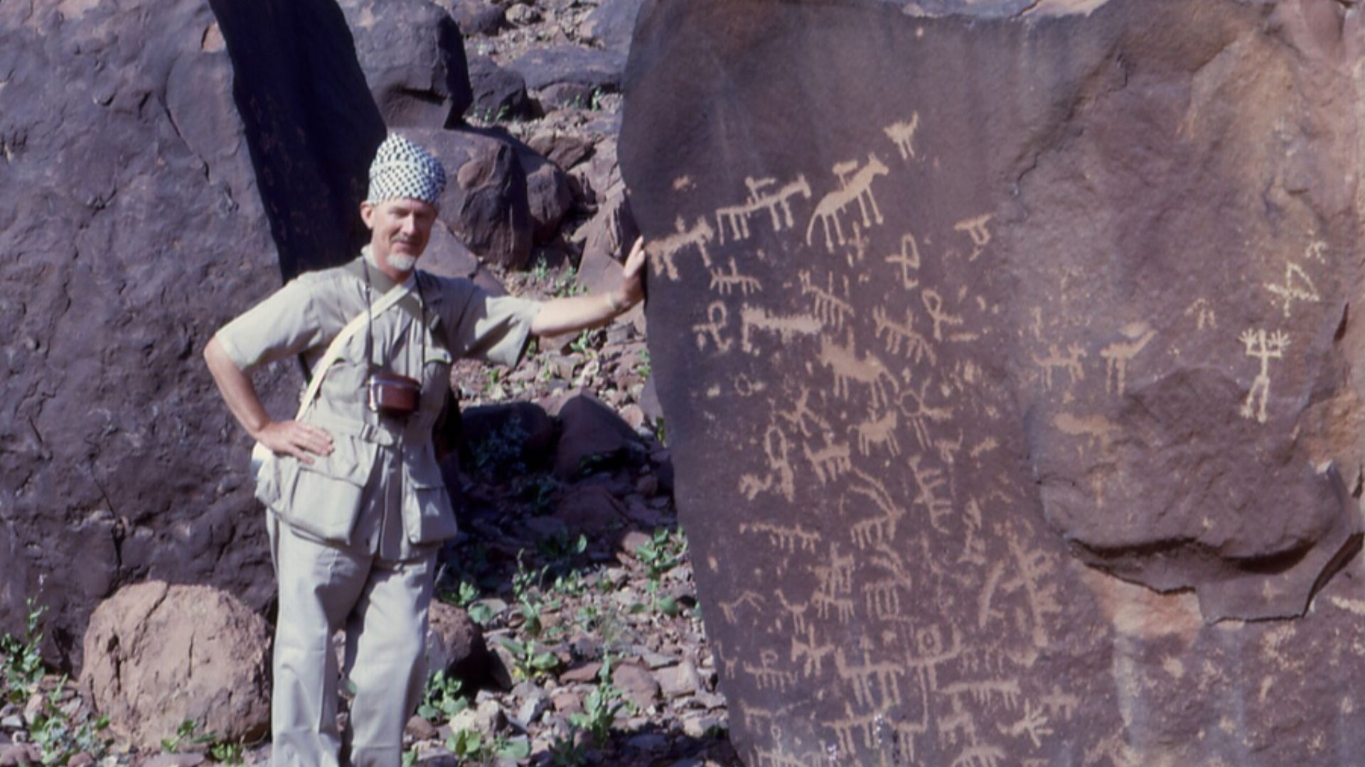 J. Desmond Clark and rock art in the Sahara Desert in Mauritania