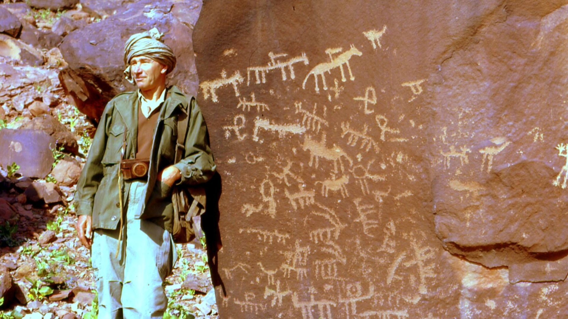 Henri Lhote and rock art in the Sahara Desert in Mauritania