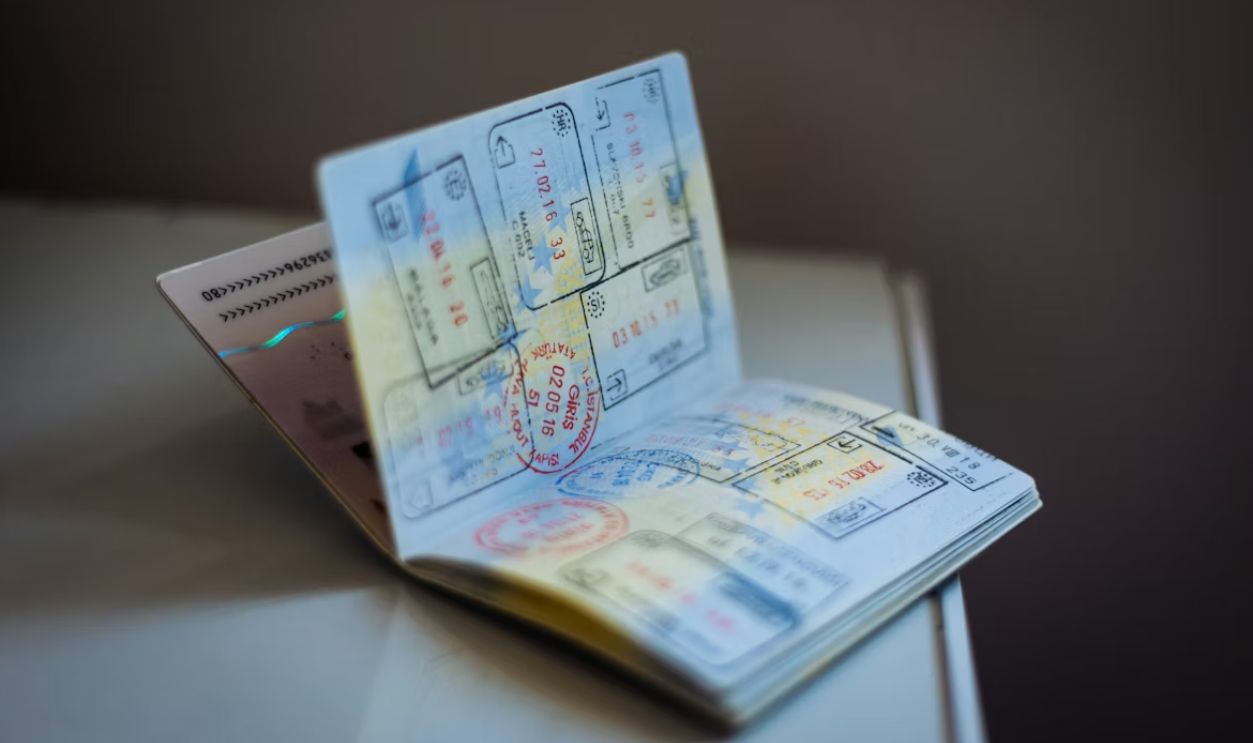 Passport With Multiple Visa Stamps