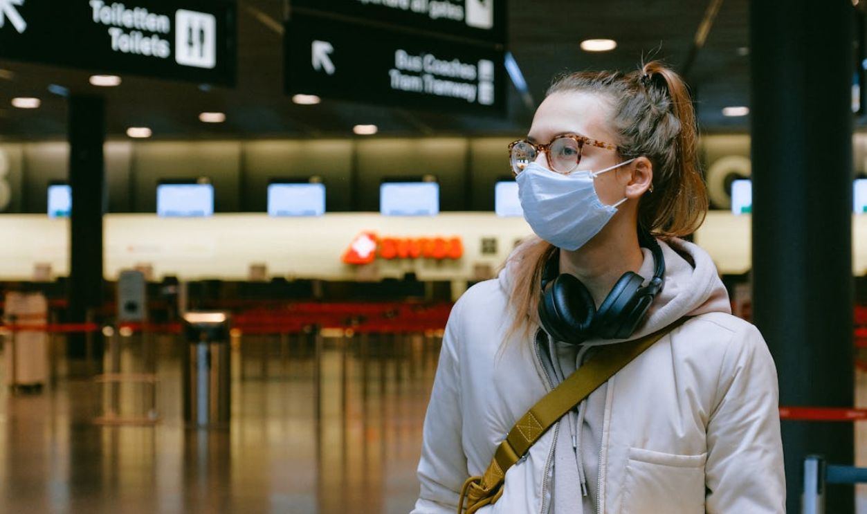 Woman Wearing Face Mask
